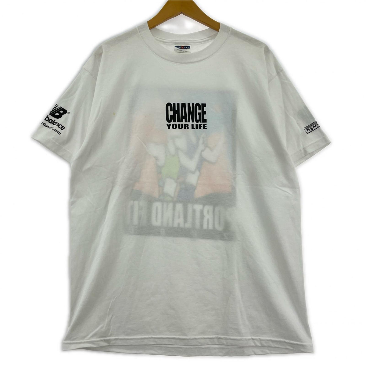半袖Ｔシャツ 90s new balance change your life tee L ホワイト