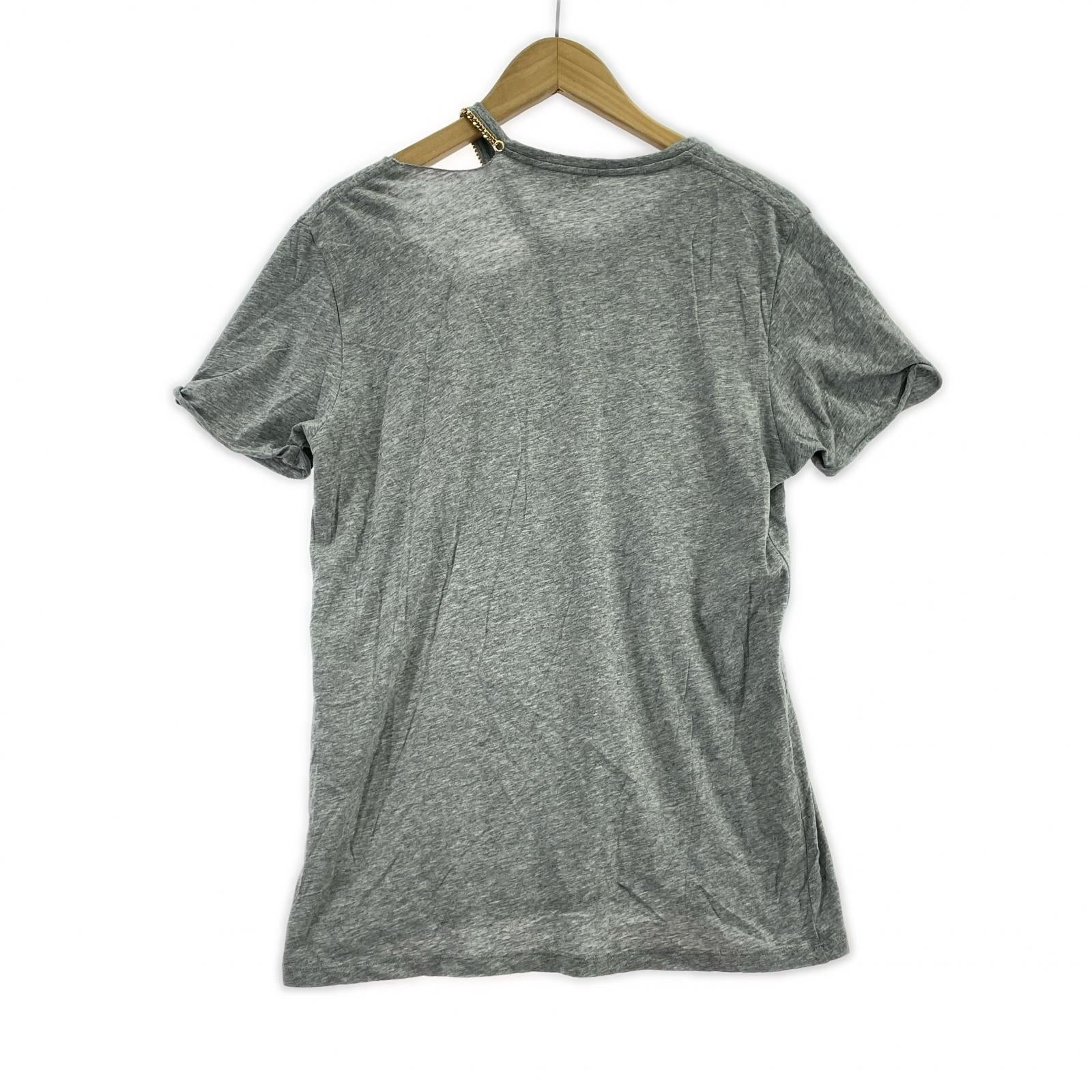 半袖Ｔシャツ チェーン カットアウト 灰 (40) 40 グレー