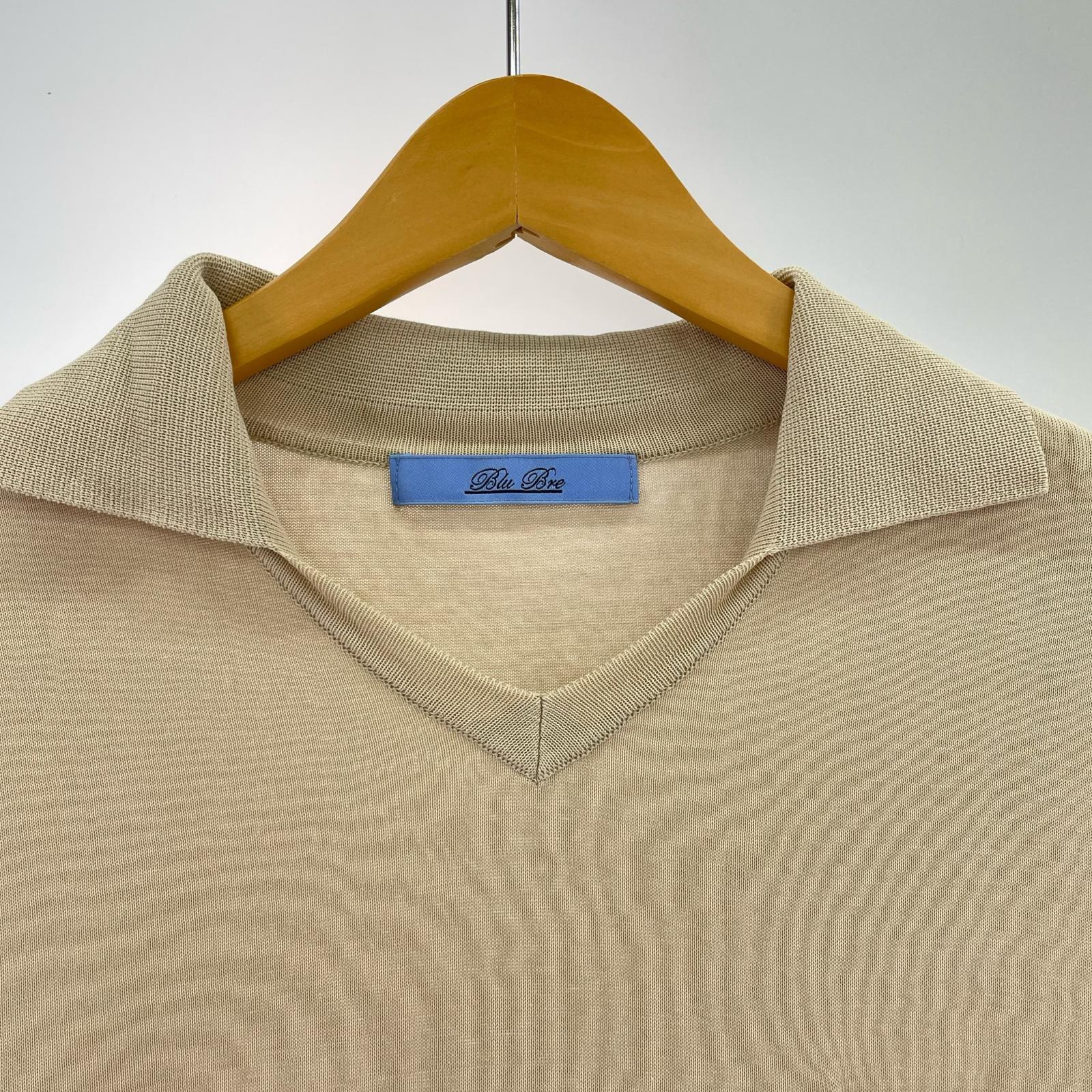 ポロシャツ Blu Bre ポロシャツ S/S ベージュ M ベージュ