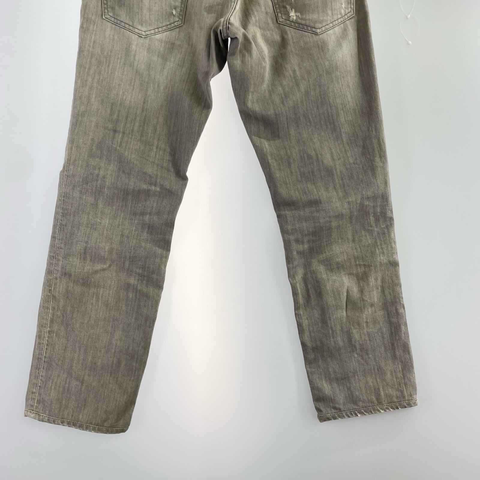デニムパンツ ダメージ加工 デニムパンツ 50 グレー