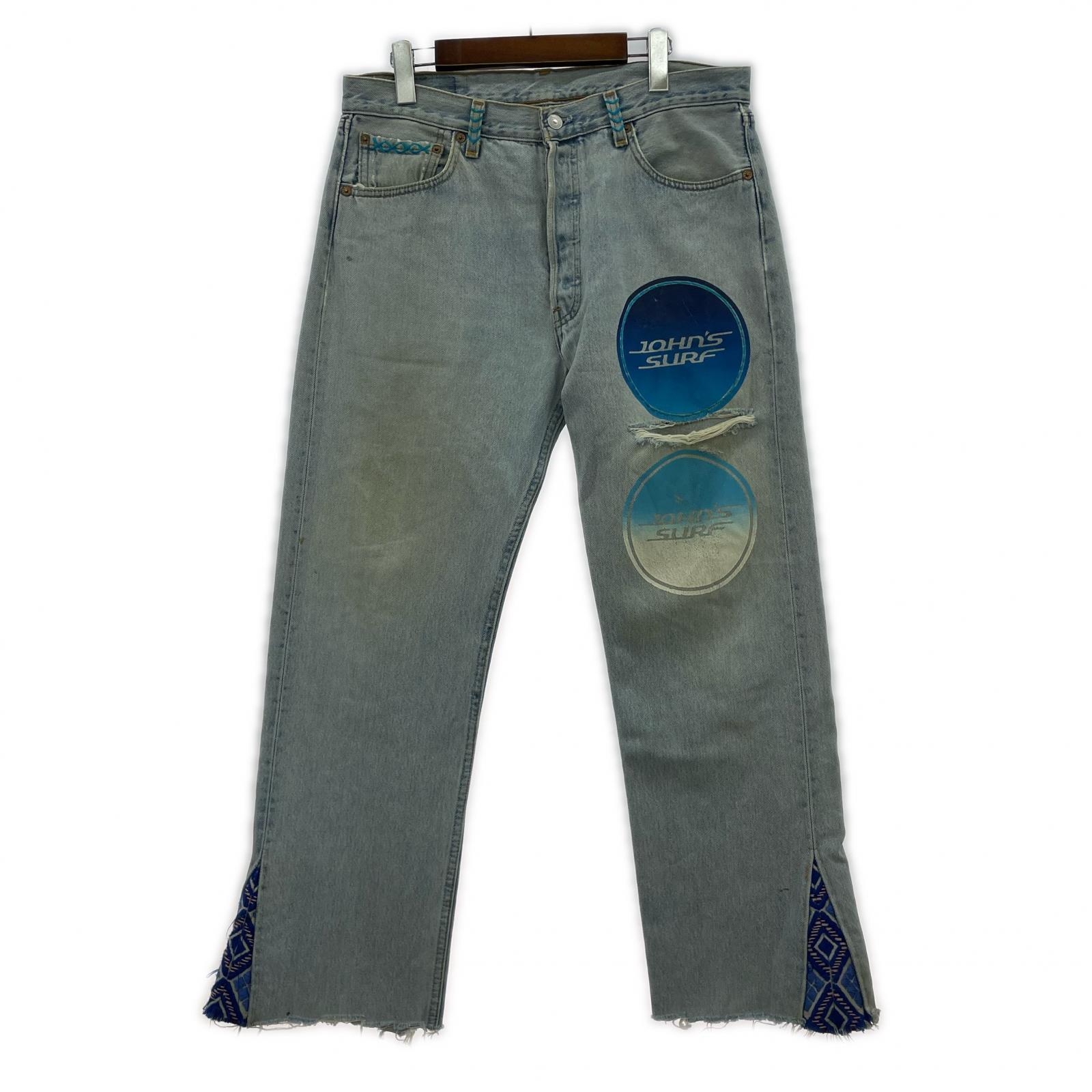 デニムパンツ JOHN'S SURF Levi's リメイク デニムパンツ 34