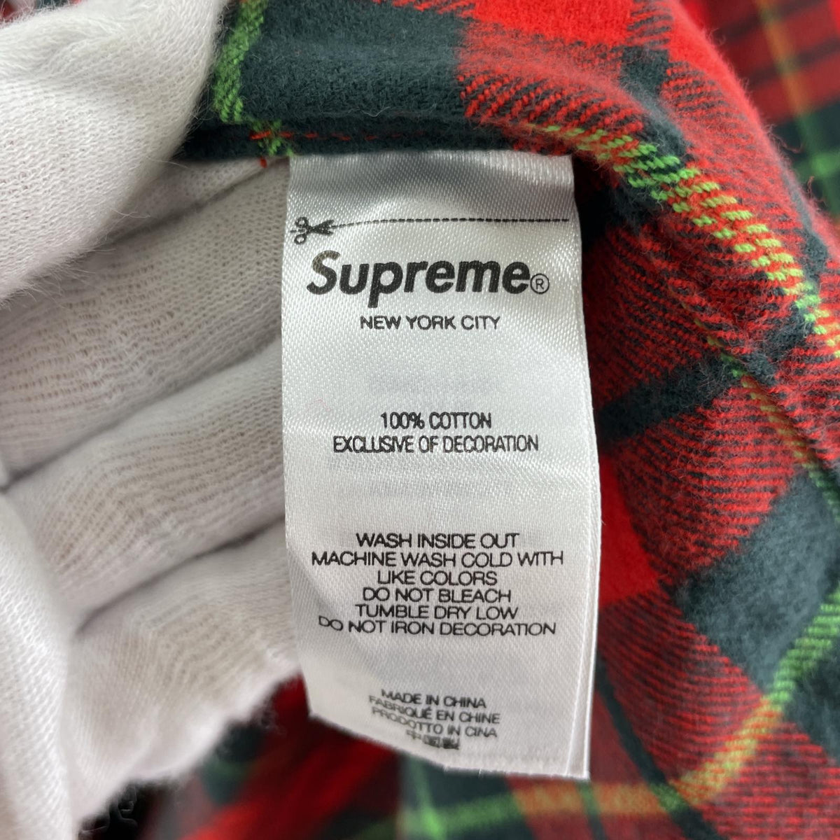 半袖シャツ × UNDERCOVER 23SS S/S Flannel Shirt レッド