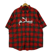半袖シャツ × UNDERCOVER 23SS S/S Flannel Shirt レッド