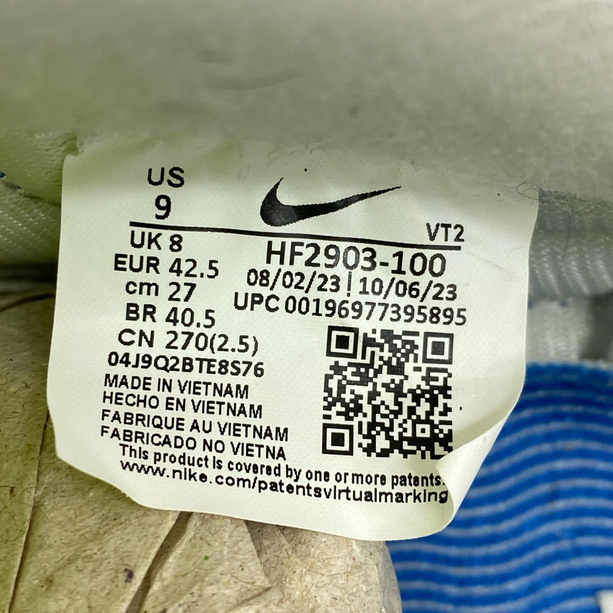 スニーカー Air Max 1 86 OG Royal and Volt（27.0） 27cm (US9 UK8 1/2 EU44) ホワイト