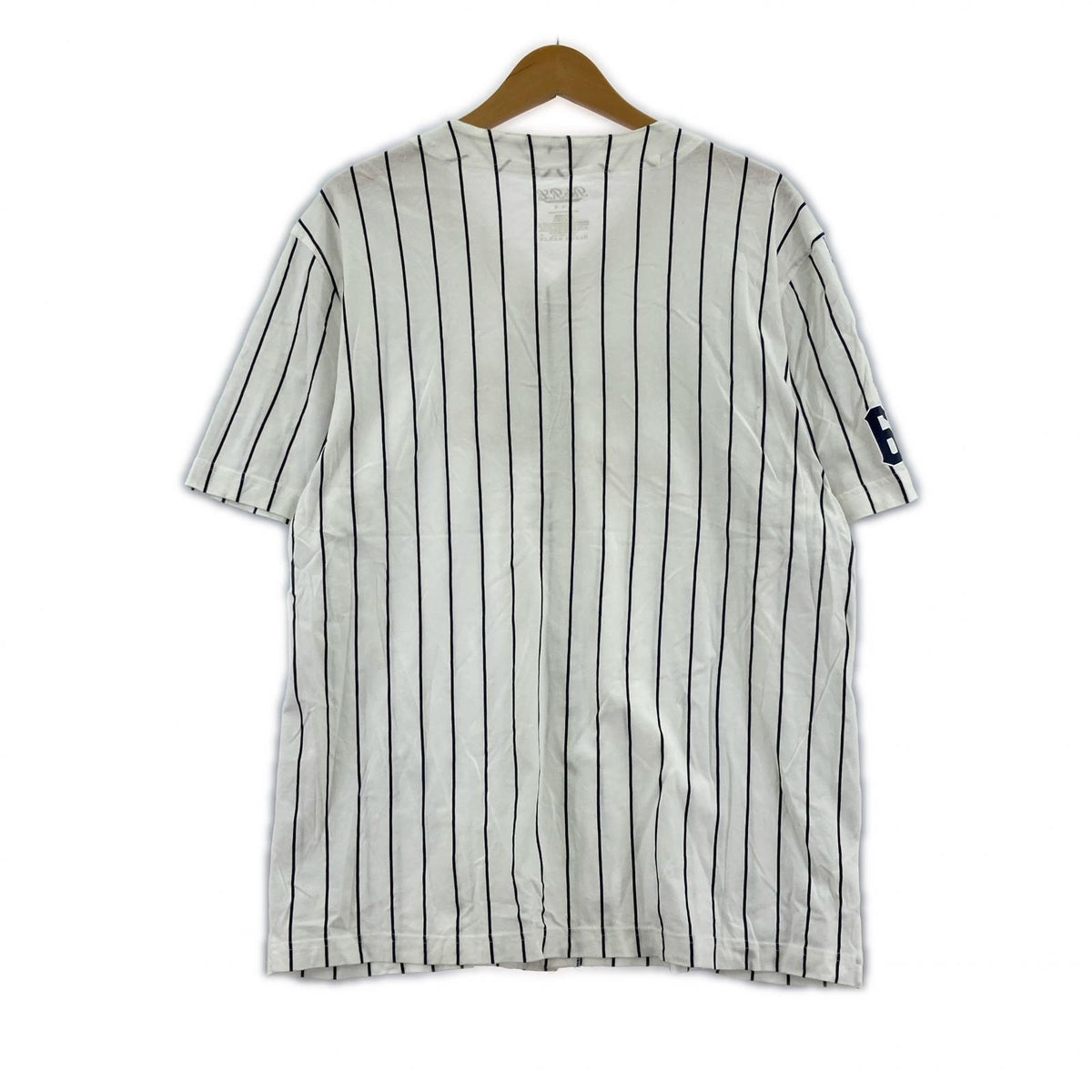 長袖シャツ ベースボールシャツ 白（M） M ホワイト