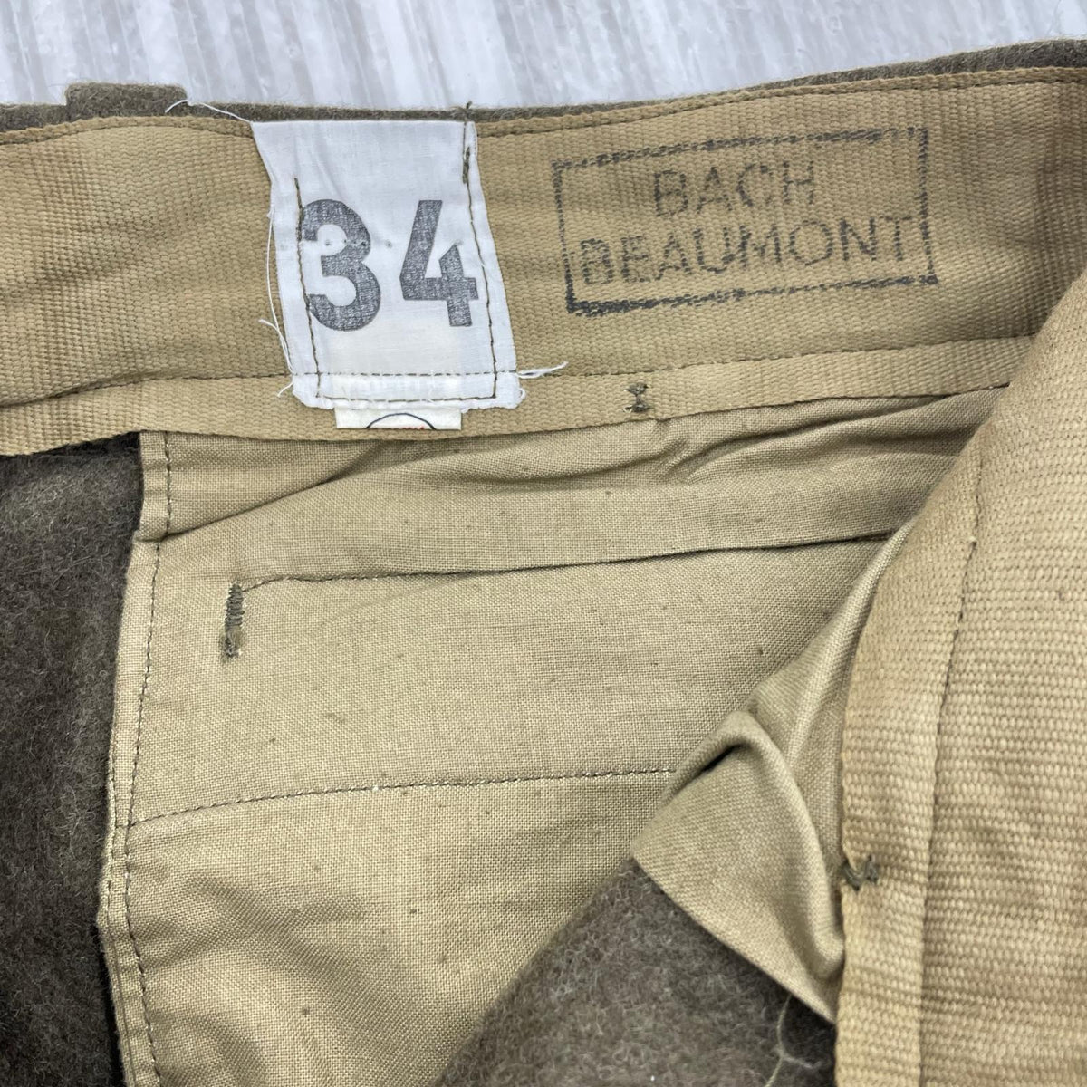 パンツ M52 ウールトラウザー 34 カーキ