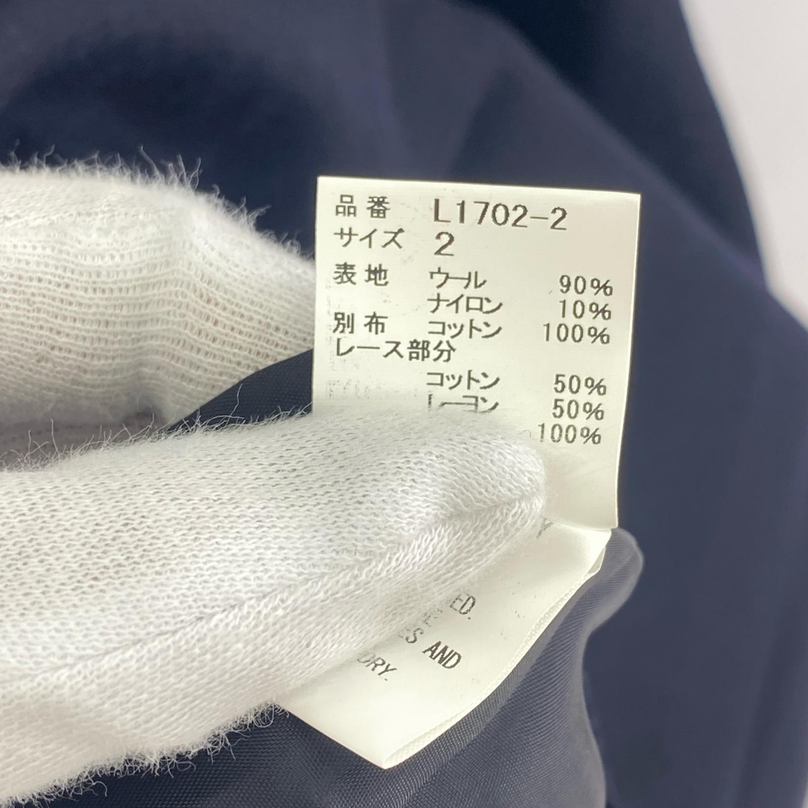 ワンピース メルトンワンピース 2 2 ネイビー