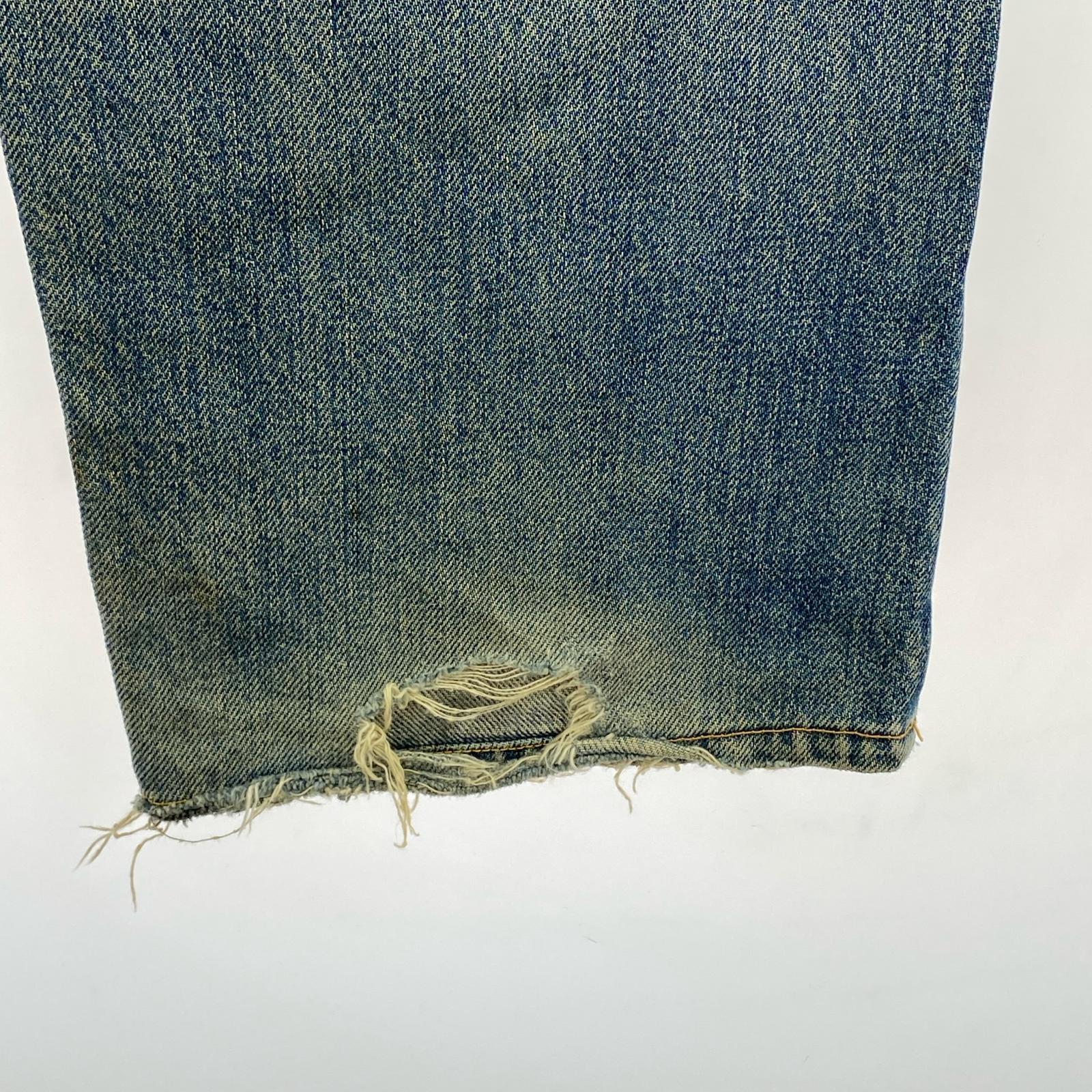 デニムパンツ Lot2507 No.2 虎耳 ﾎﾞﾀﾝﾌﾗｲ scovilﾘﾍﾞｯﾄ ブルー