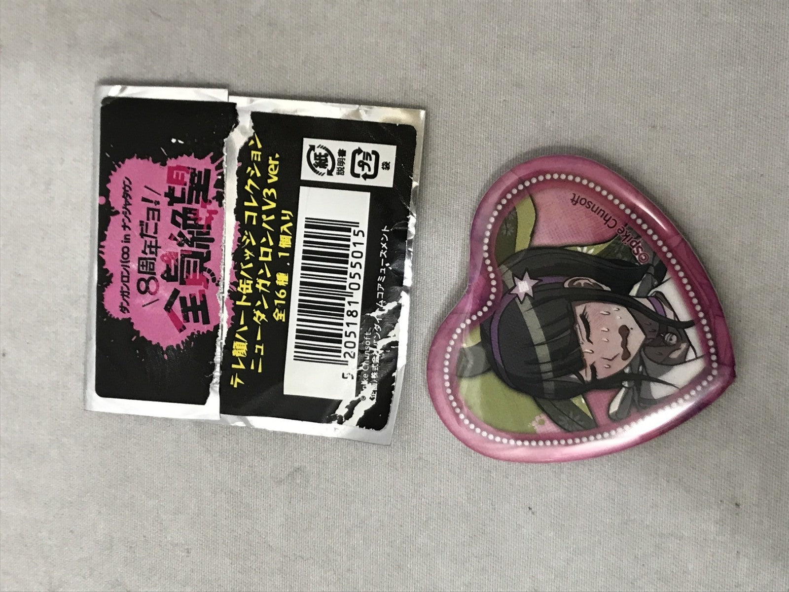 ダンガンロンパ テレ顔ハート缶バッジ 茶柱転子 フィギュア/グッズ