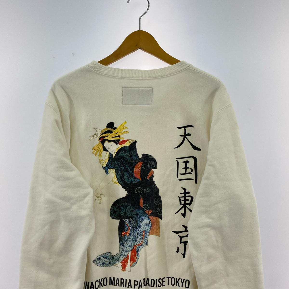 スウェット WACKO MARIA　見返り美人　ｽｳｪｯﾄ ホワイト