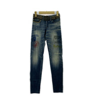 パンツ デニム転写 スパッツ（F） ネイビー