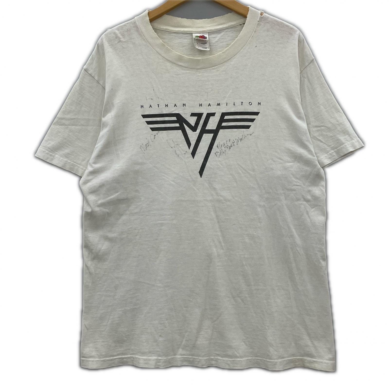 半袖Ｔシャツ 00s VAN HALEN S/Sプリントカットソー　白 L ホワイト