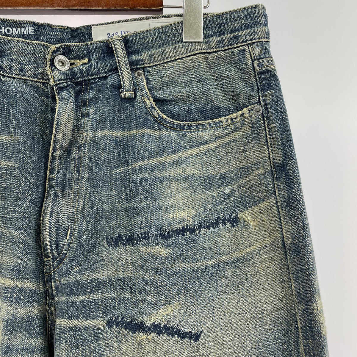 デニムパンツ Yohji Yamamoto×NEIGHBORHOOD 25SS SAVAGE DENIM DP BASIC PANTS M ブルー