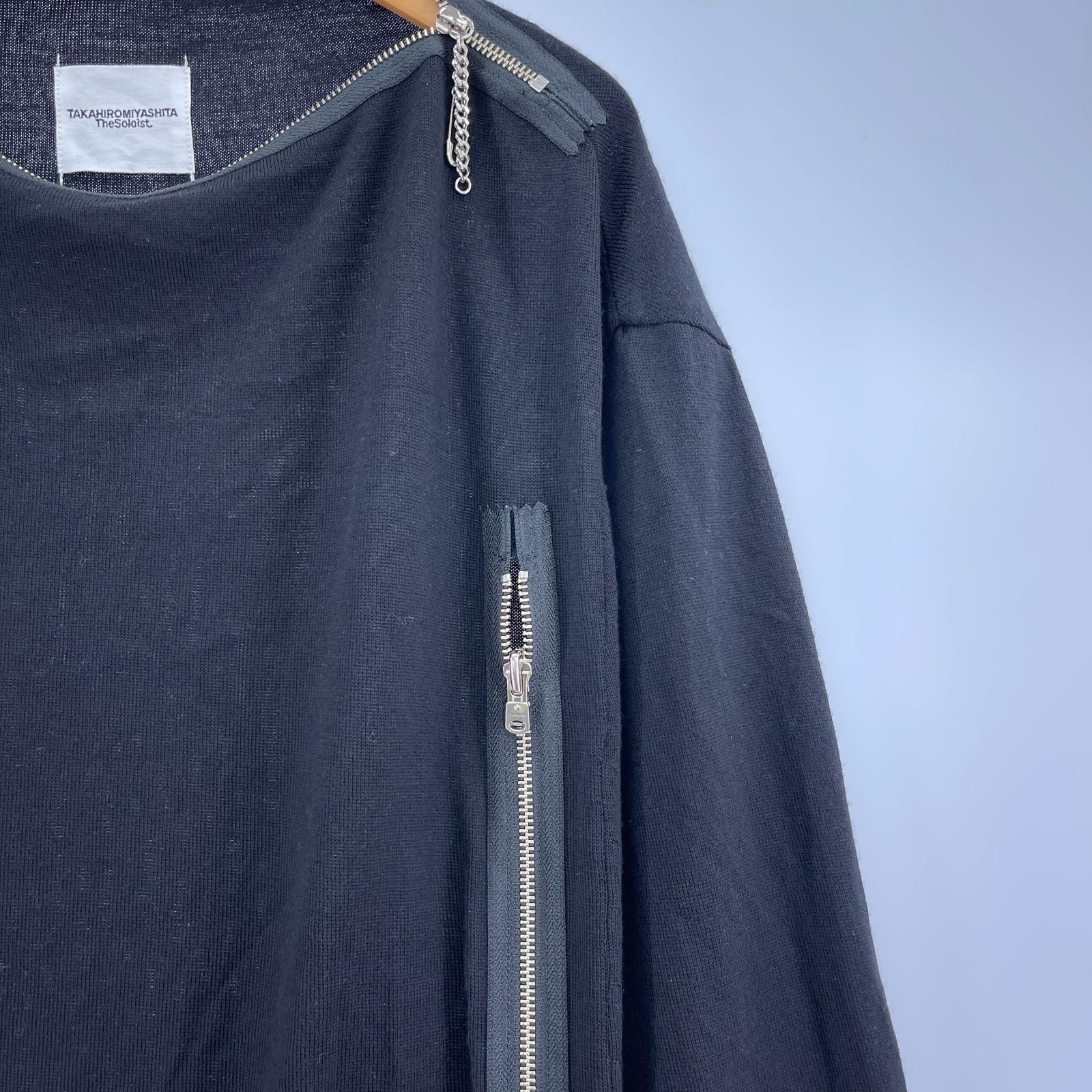 ニット TAKAHIRO MIYASHITA The SoloIst boat neck nordic cape 0001aAW21 黒 ブラック