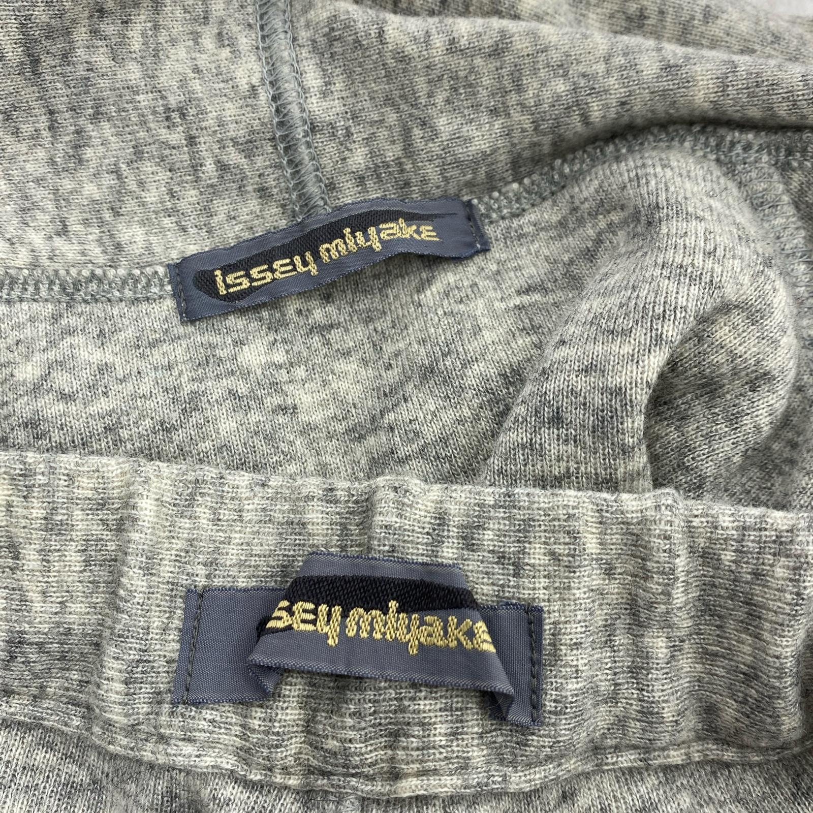 ジャケット 80s~ ISSEY MIYAKE 初期タグ ニットセットアップ M グレー M グレー