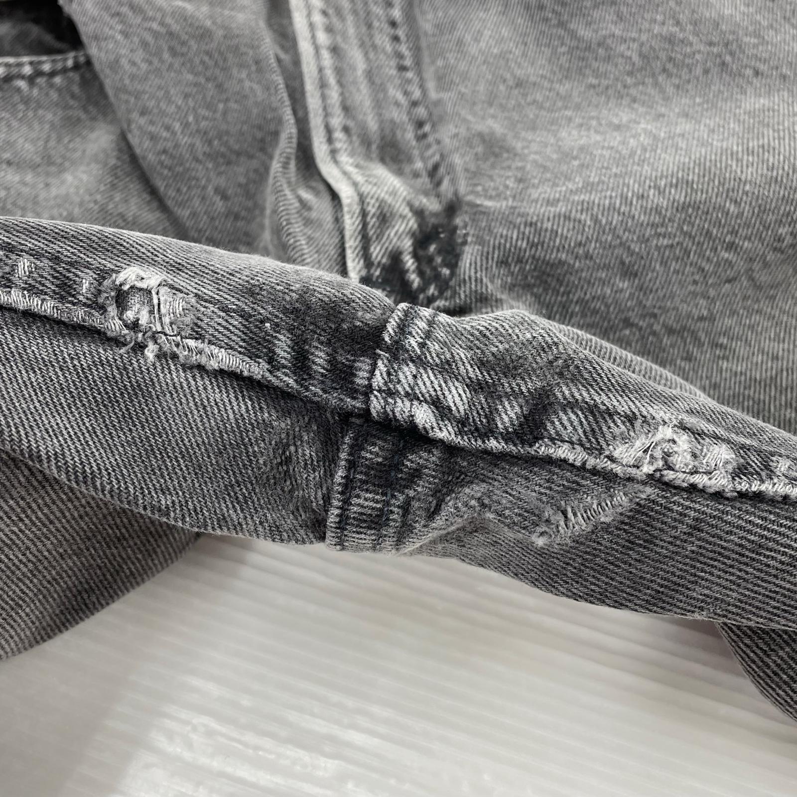 デニムパンツ 550 USA black denim pants 後染めブラック 32 ブラック