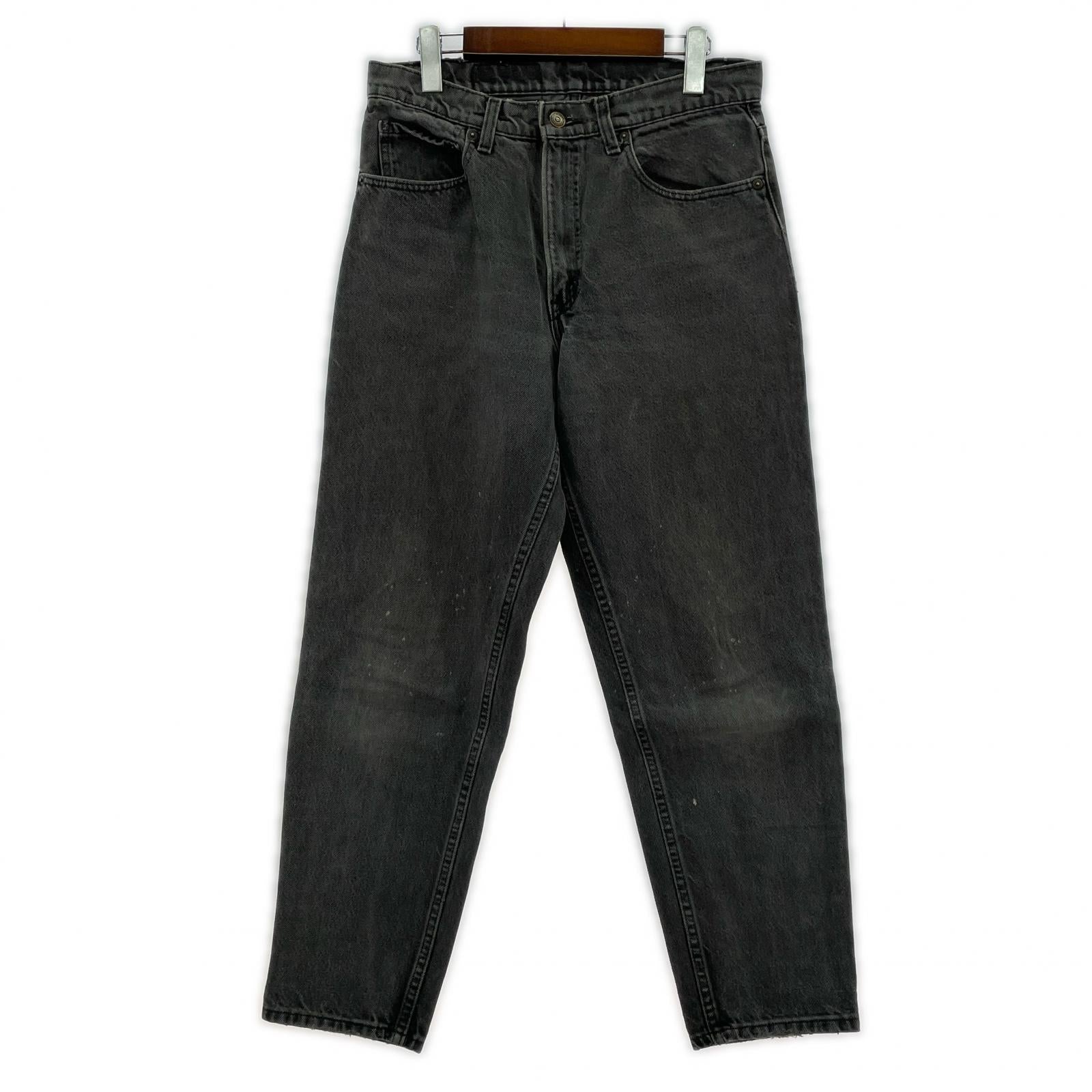デニムパンツ 550 USA black denim pants 後染めブラック 32 ブラック