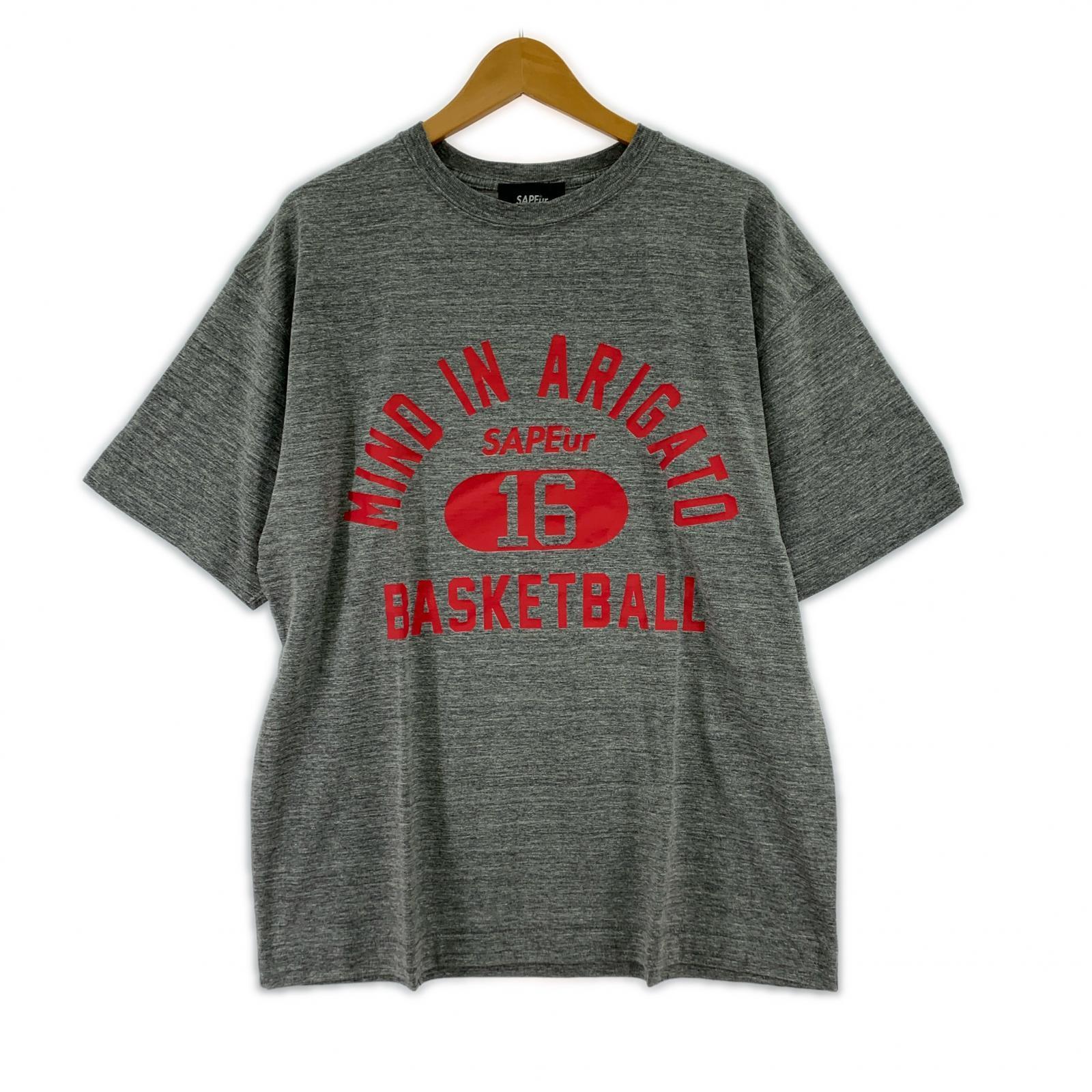 半袖Ｔシャツ S/Sカレッジロゴ プリントTee (M) M グレー