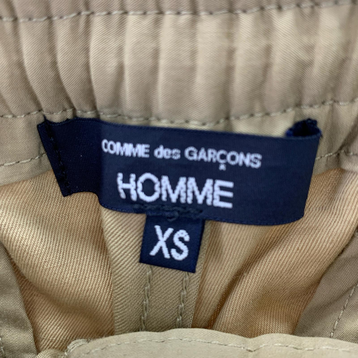 パンツ HOMME 25SS リネン混 コットンスラックス (XS)BEIGE ベージュ