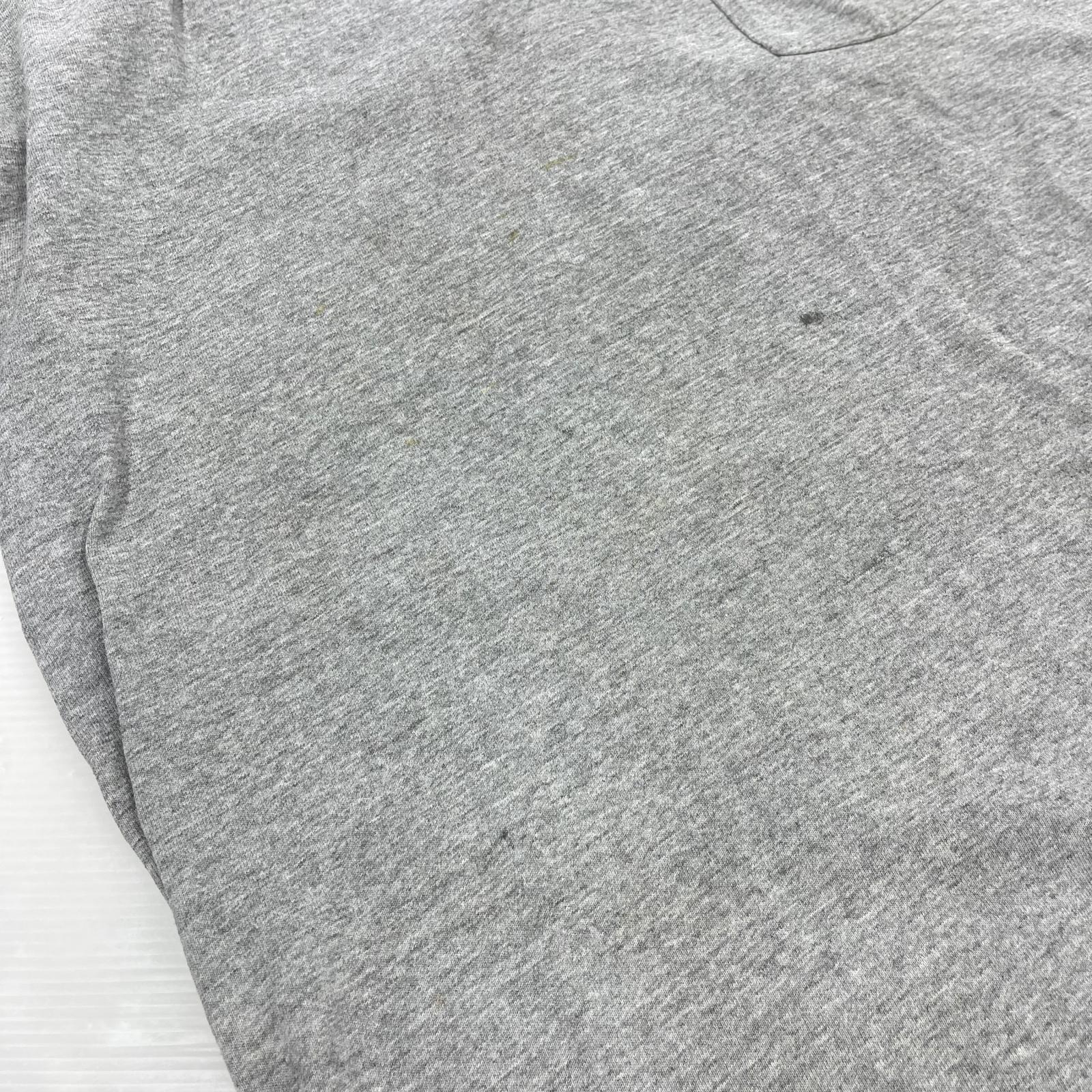 半袖Ｔシャツ 90s USA製　ヘンリーネック グレー