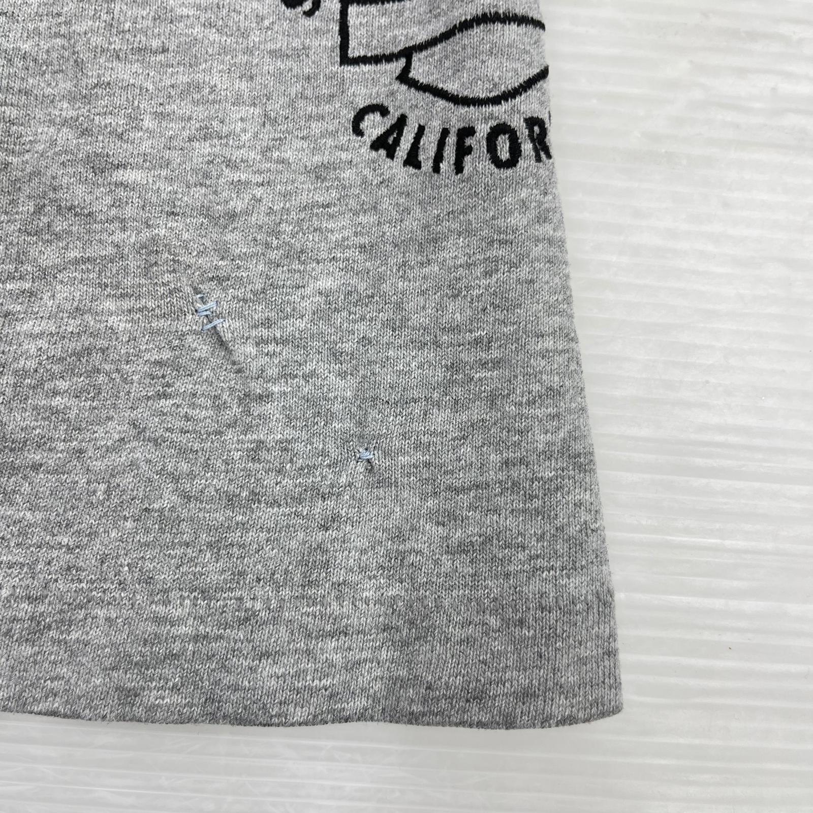 半袖Ｔシャツ 90s USA製　ヘンリーネック グレー