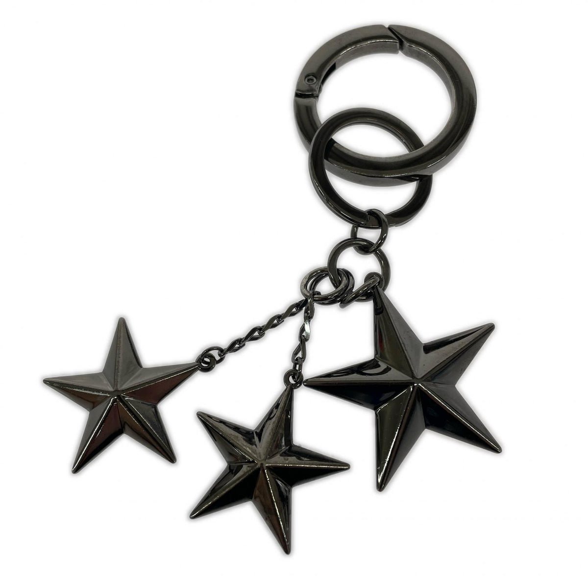 JIMMY CHOO Gunmetal Westley MTL スターキーリング