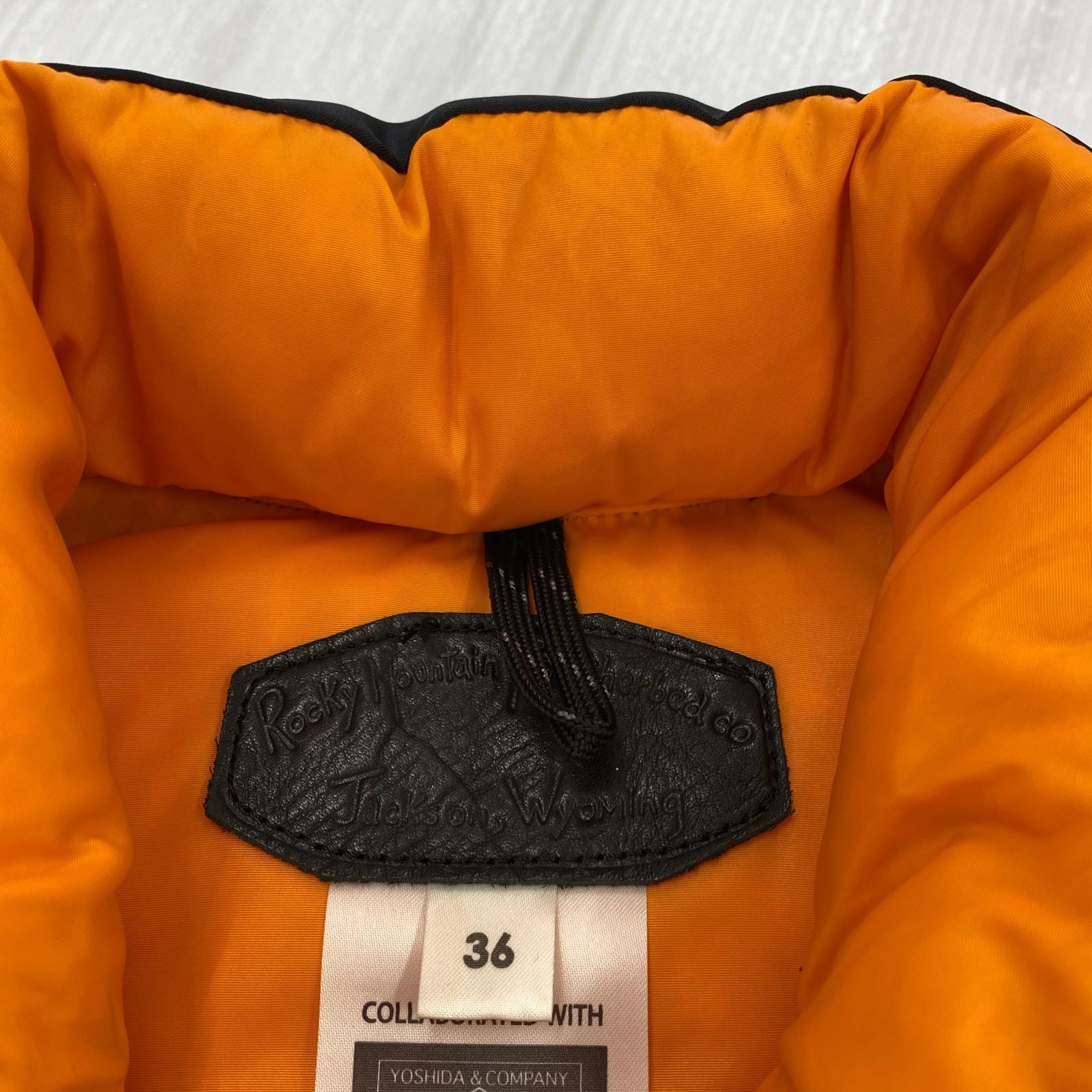 ジャケット Rocky Mountain FeatherBed×PORTER×BEAMS 別注 ダウンベスト 黒 (36) 36 ブラック