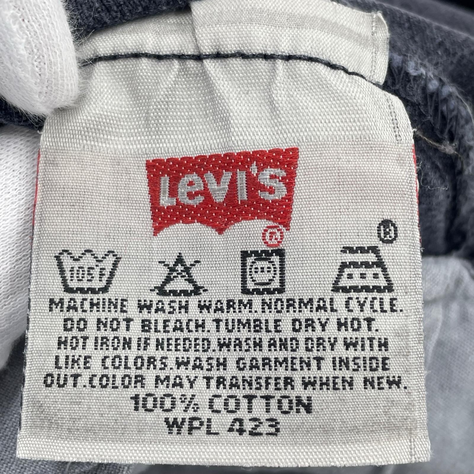 デニムパンツ 501 black denim pants USA 後染め 38 ブラック