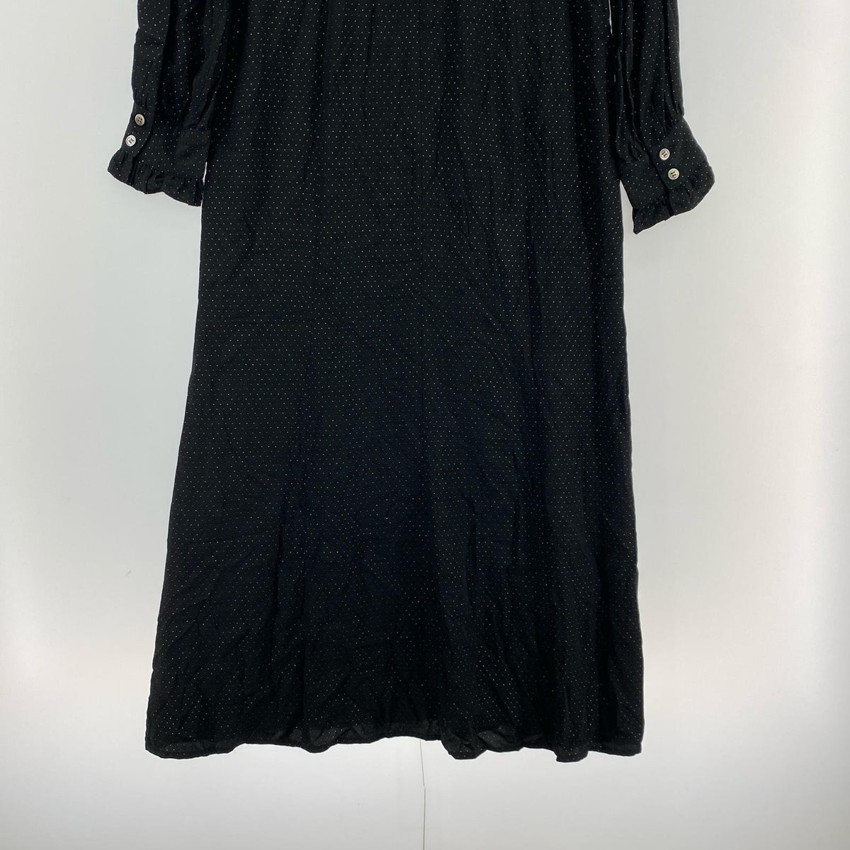 ワンピース LAME DOT FRILL ONE PIECE 黒