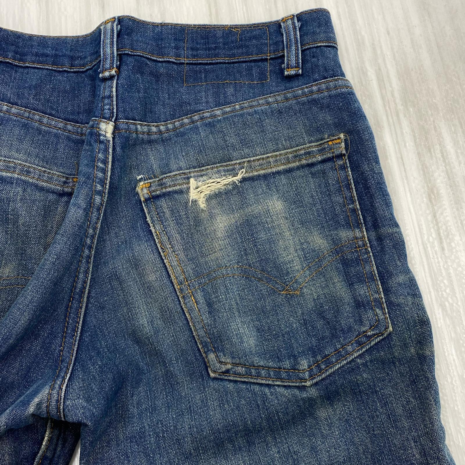 デニムパンツ 70s フレアデニム ネイビー