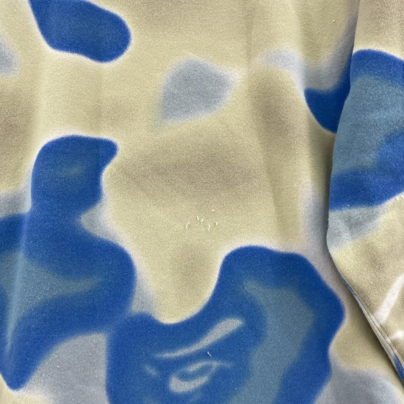 スウェット LIQUID CAMO BAPE STARELAXED FIT CREWNECK ベージュ