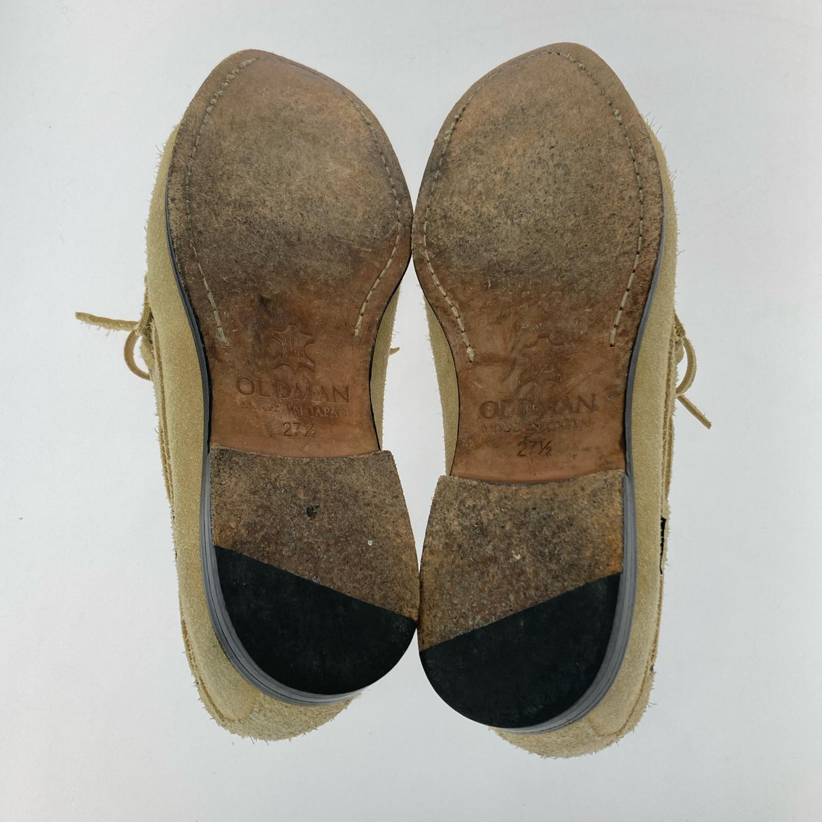 シューズ OLD MAN　デッキシューズ　スウェード 27.5cm (US9 1/2 UK9 EU45) ベージュ