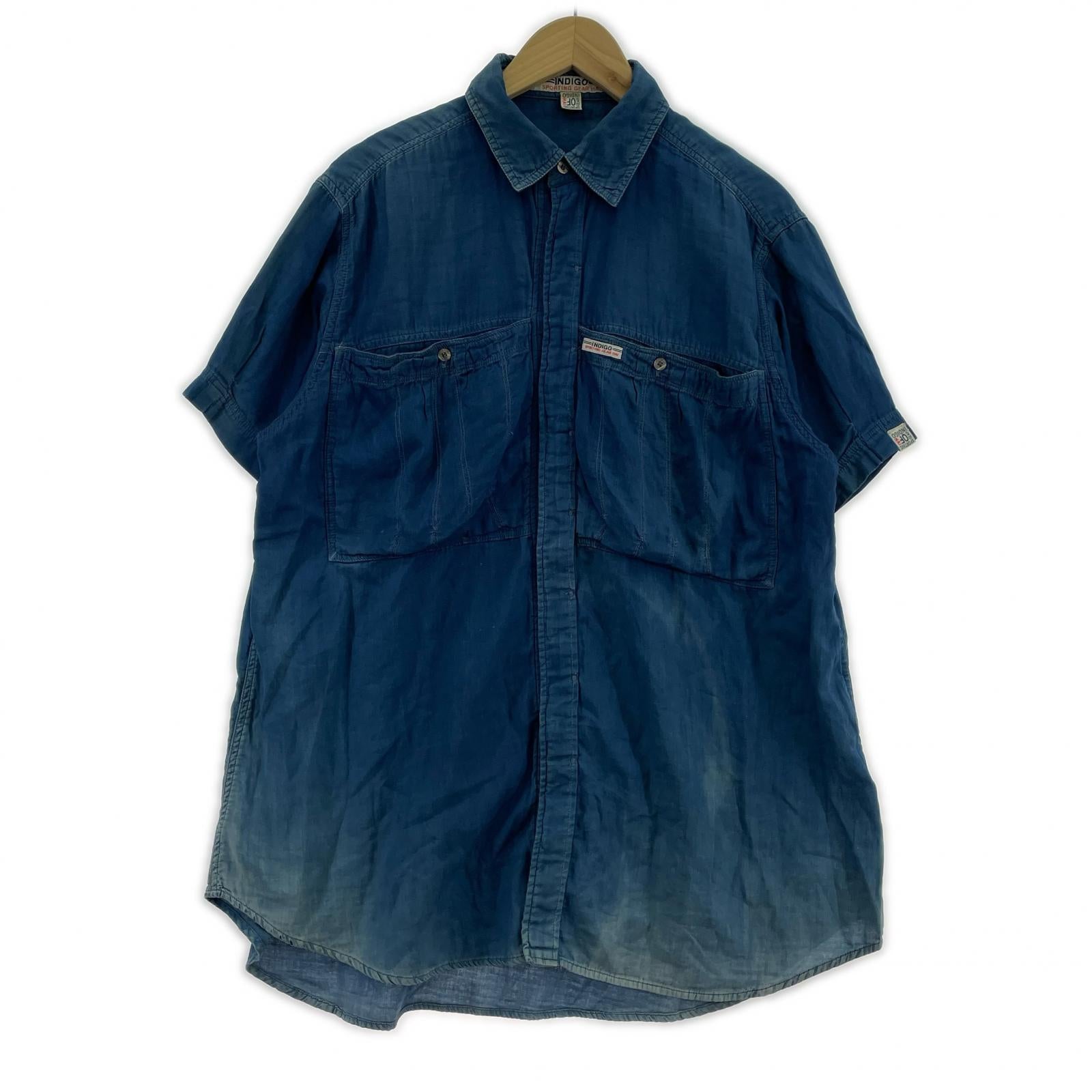 半袖シャツ HAI SPORTING GEAR インディゴシャツ M ブルー