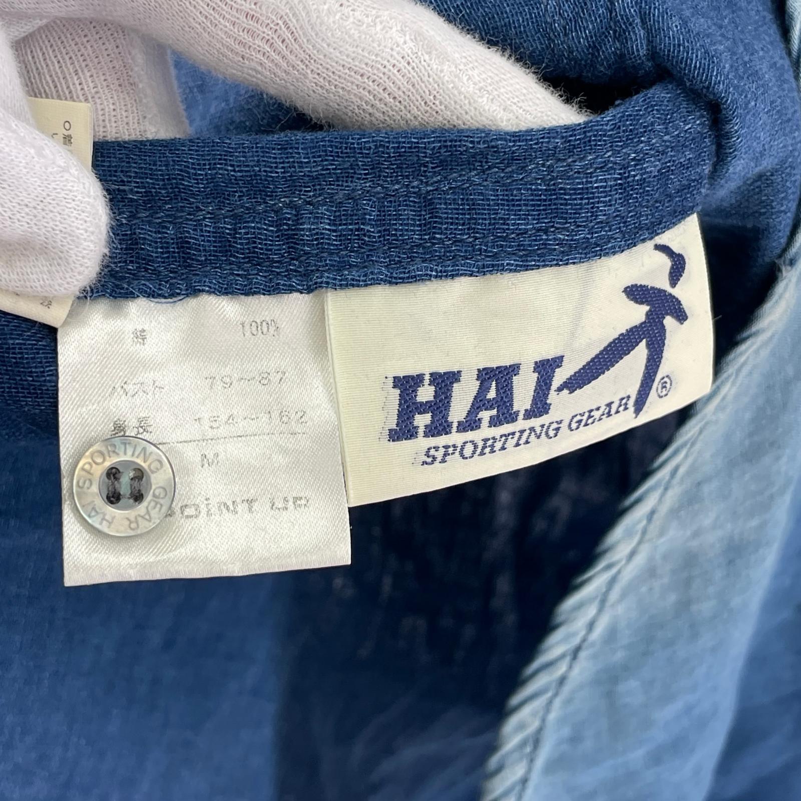 半袖シャツ HAI SPORTING GEAR インディゴシャツ M ブルー