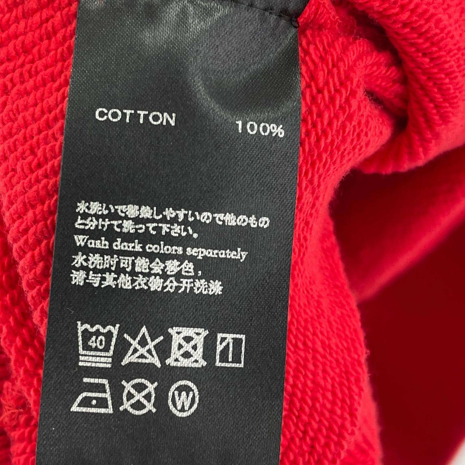 パーカー samurai core 刺繍デザイン 赤 レッド