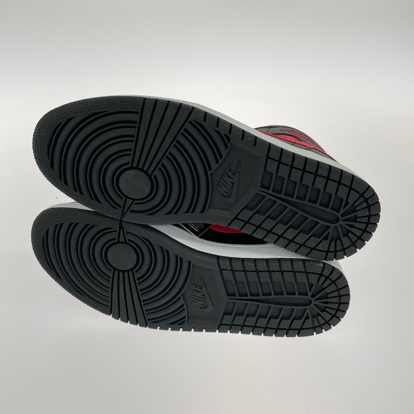 スニーカー JORDAN1 MID 黒ﾋﾟﾝｸ 27cm (US9 UK8 1/2 EU44) ブラック