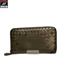 BottegaVeneta 編み込み ラウンドジップ