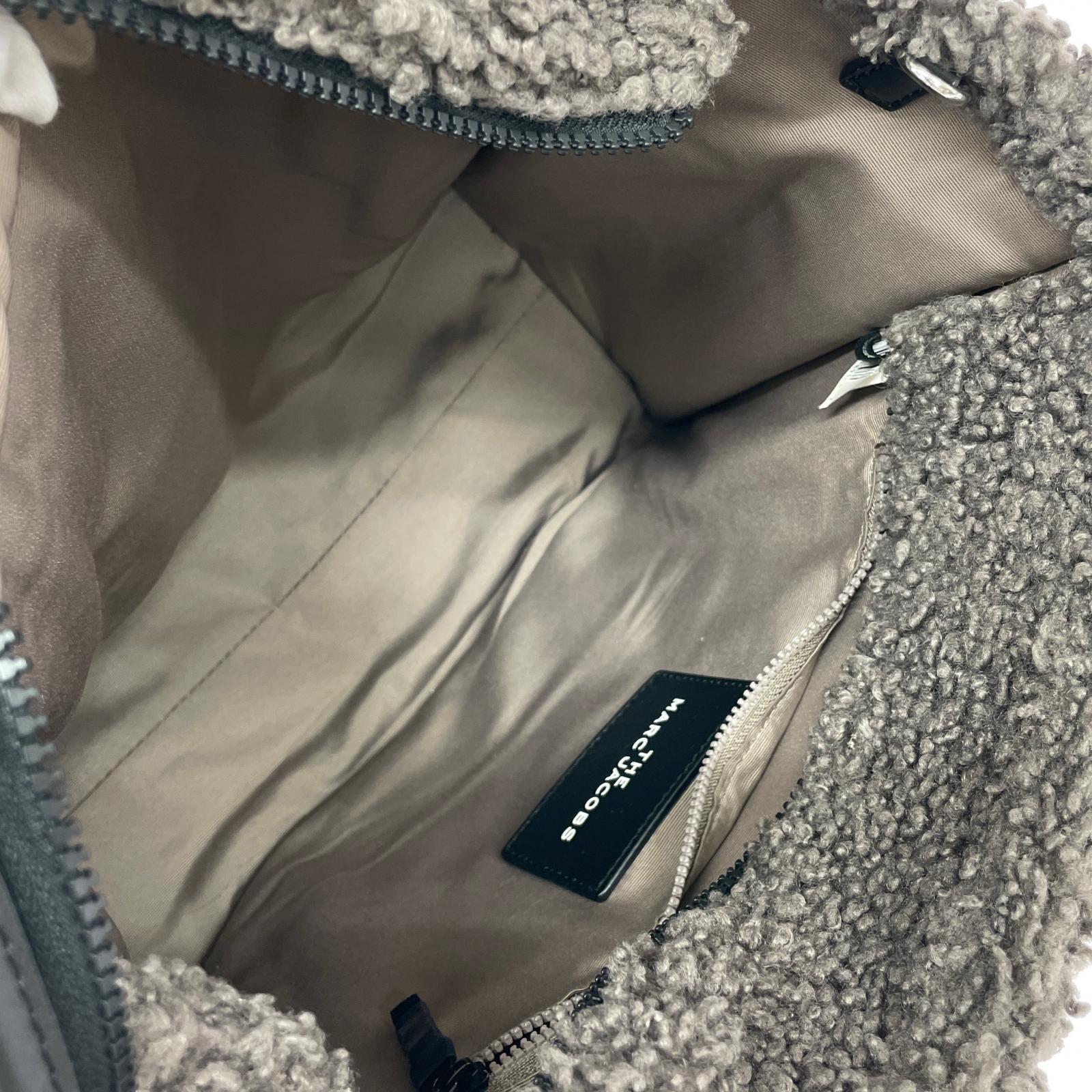 ハンドバッグ THE TEDDY SMALL TOTE BAG 2WAY BRW グレー