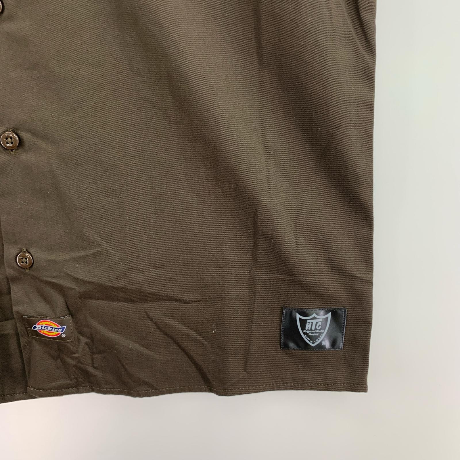 半袖シャツ STANDARD CALIFORNIA×Dickies Short Sleeve Work Shirt Flower 茶 M ブラウン