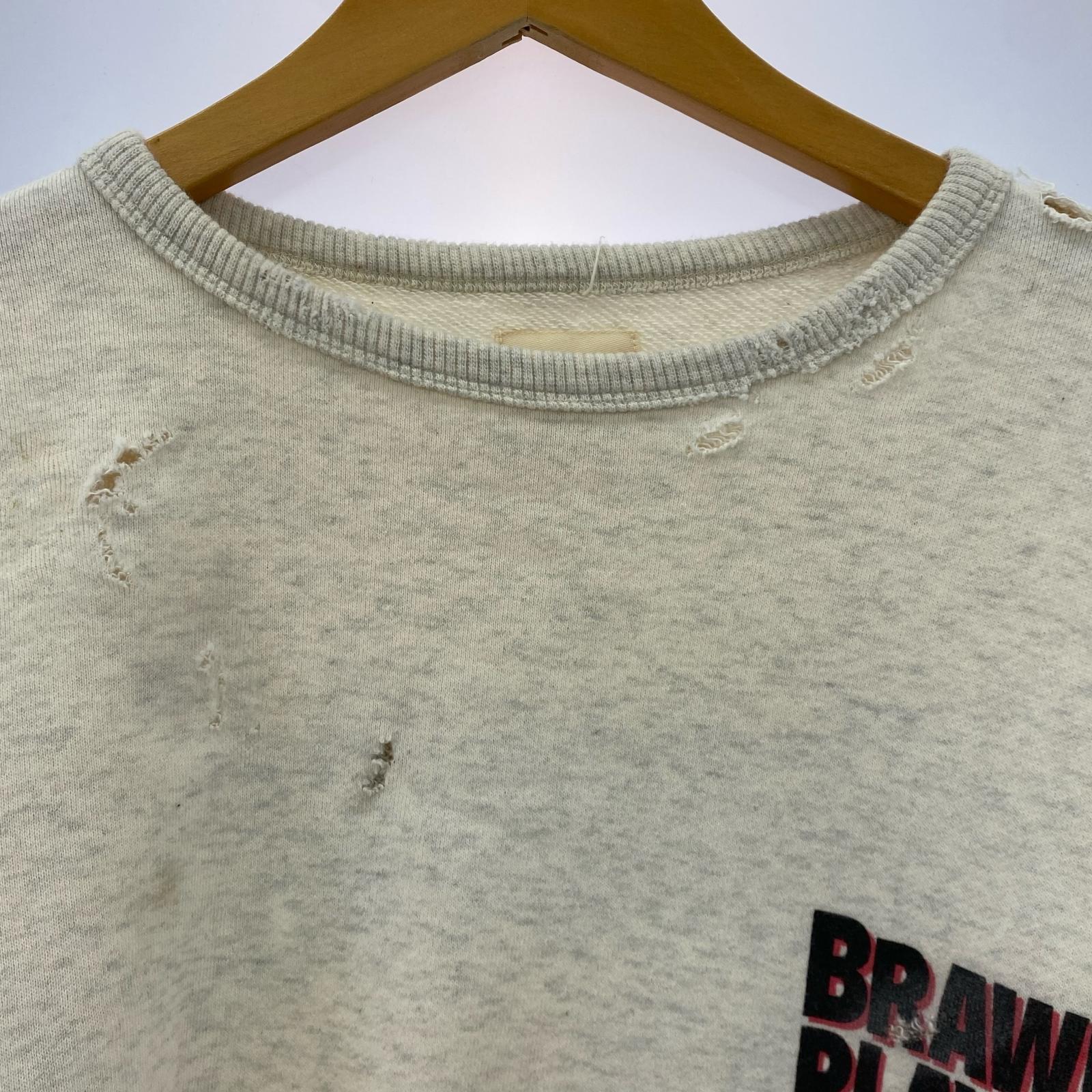 スウェット BRAWN 加工スウェット アイボリー L