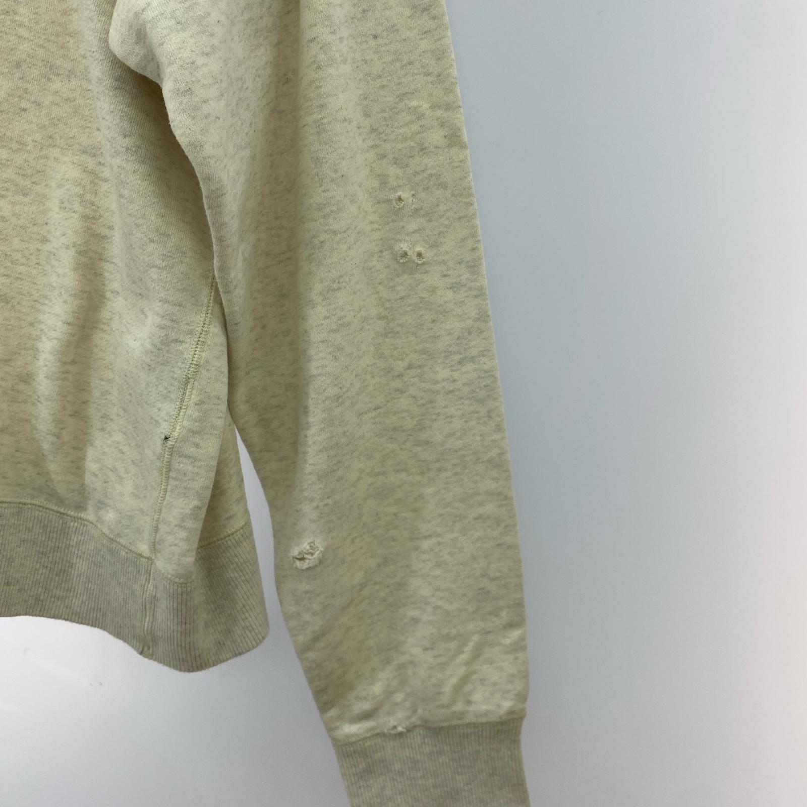 スウェット BRAWN 加工スウェット アイボリー L