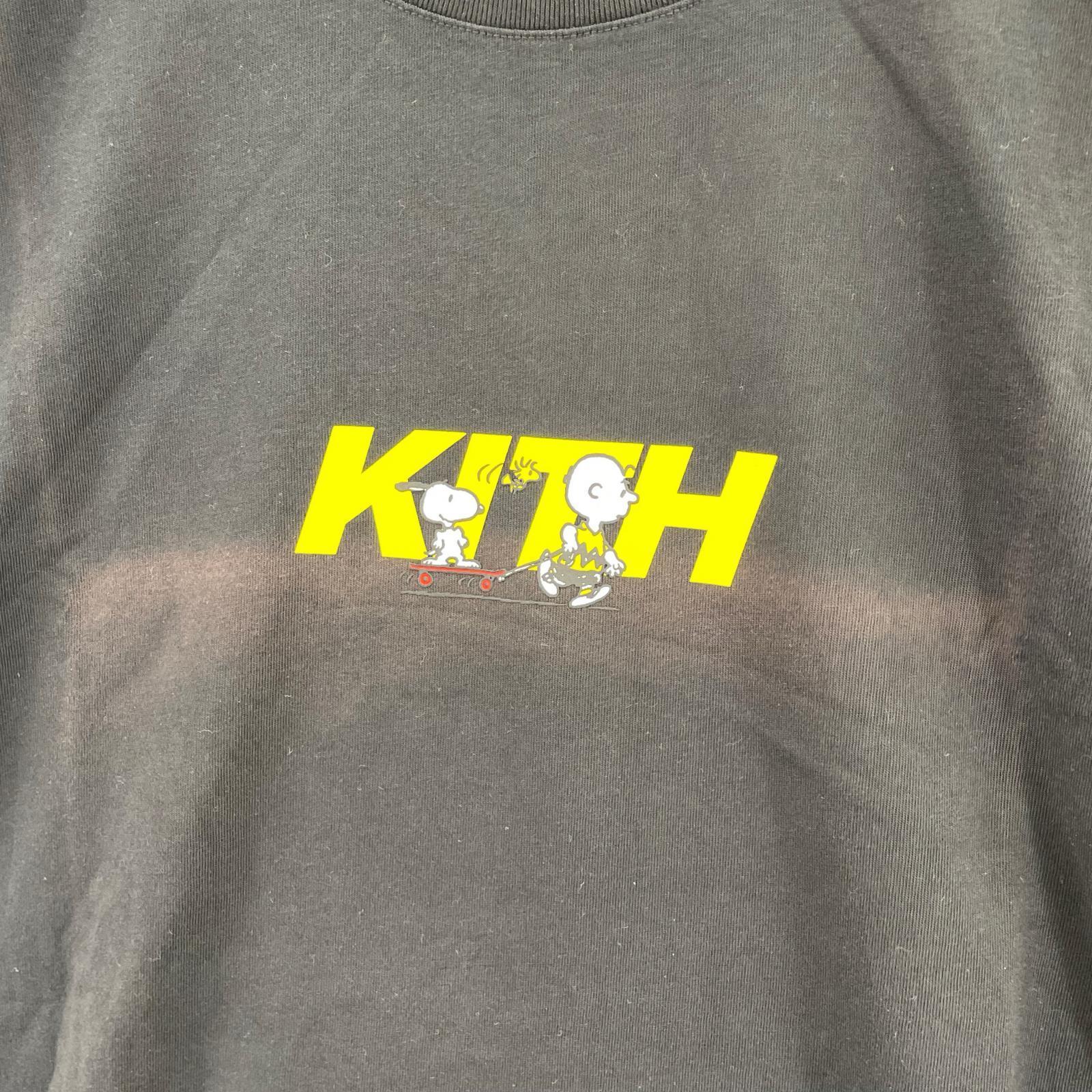 半袖Ｔシャツ KITH×PEANUTS 25SS Skateboard Logo Tee XXL 黒 ブラック