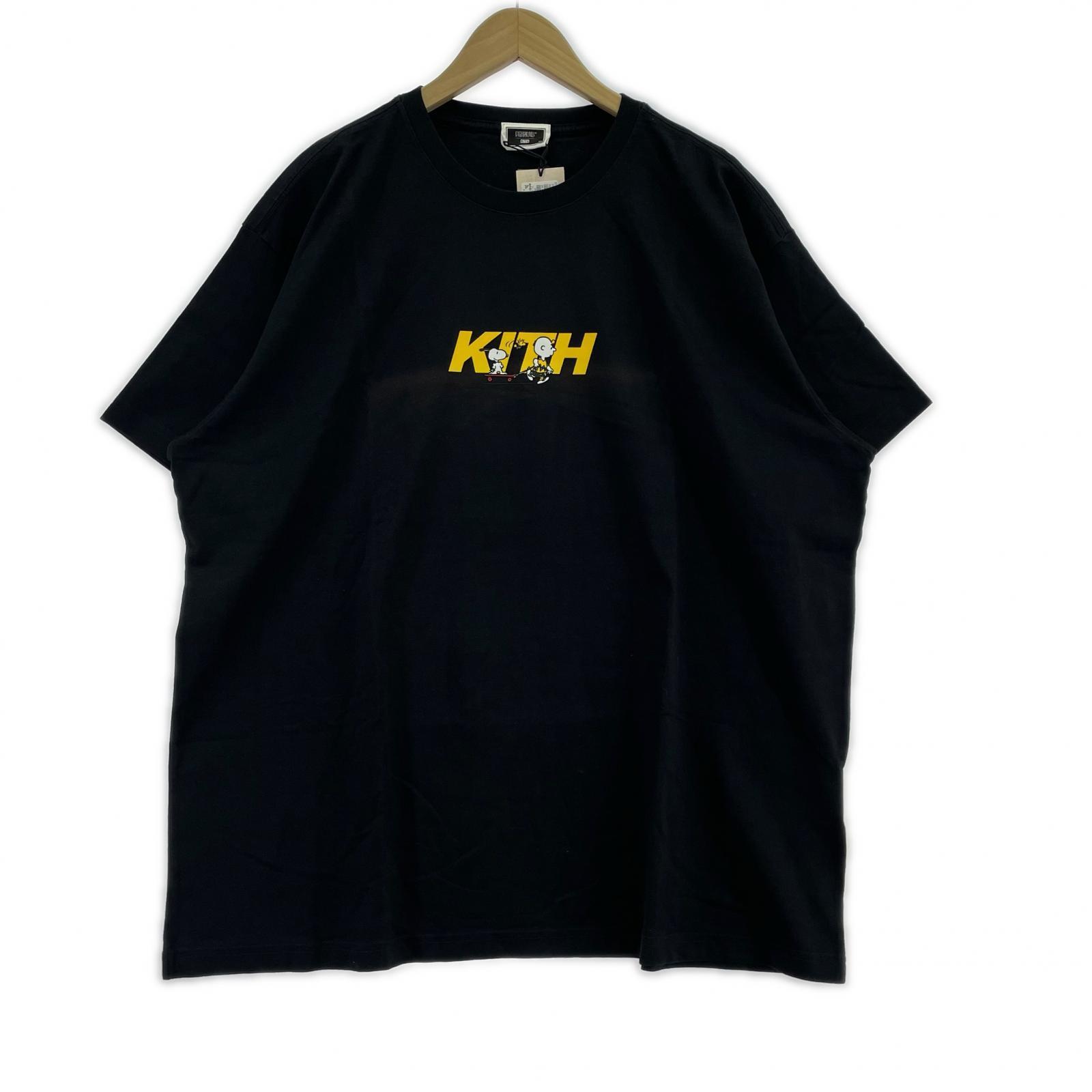 半袖Ｔシャツ KITH×PEANUTS 25SS Skateboard Logo Tee XXL 黒 ブラック