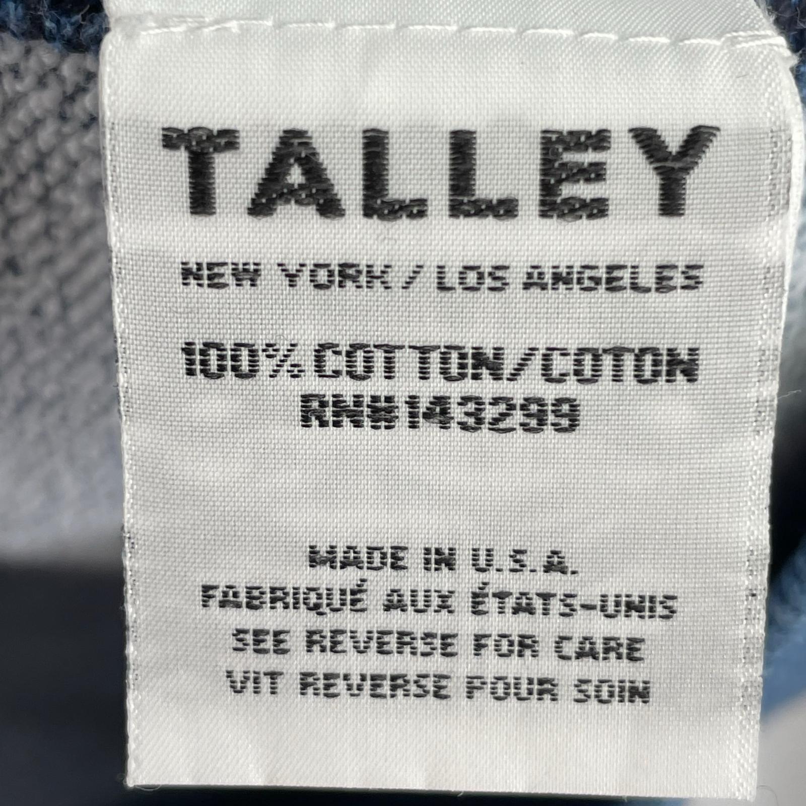 スウェット TALLEY NYロゴ 加工ラグランスウェット S インディゴ S ブルー