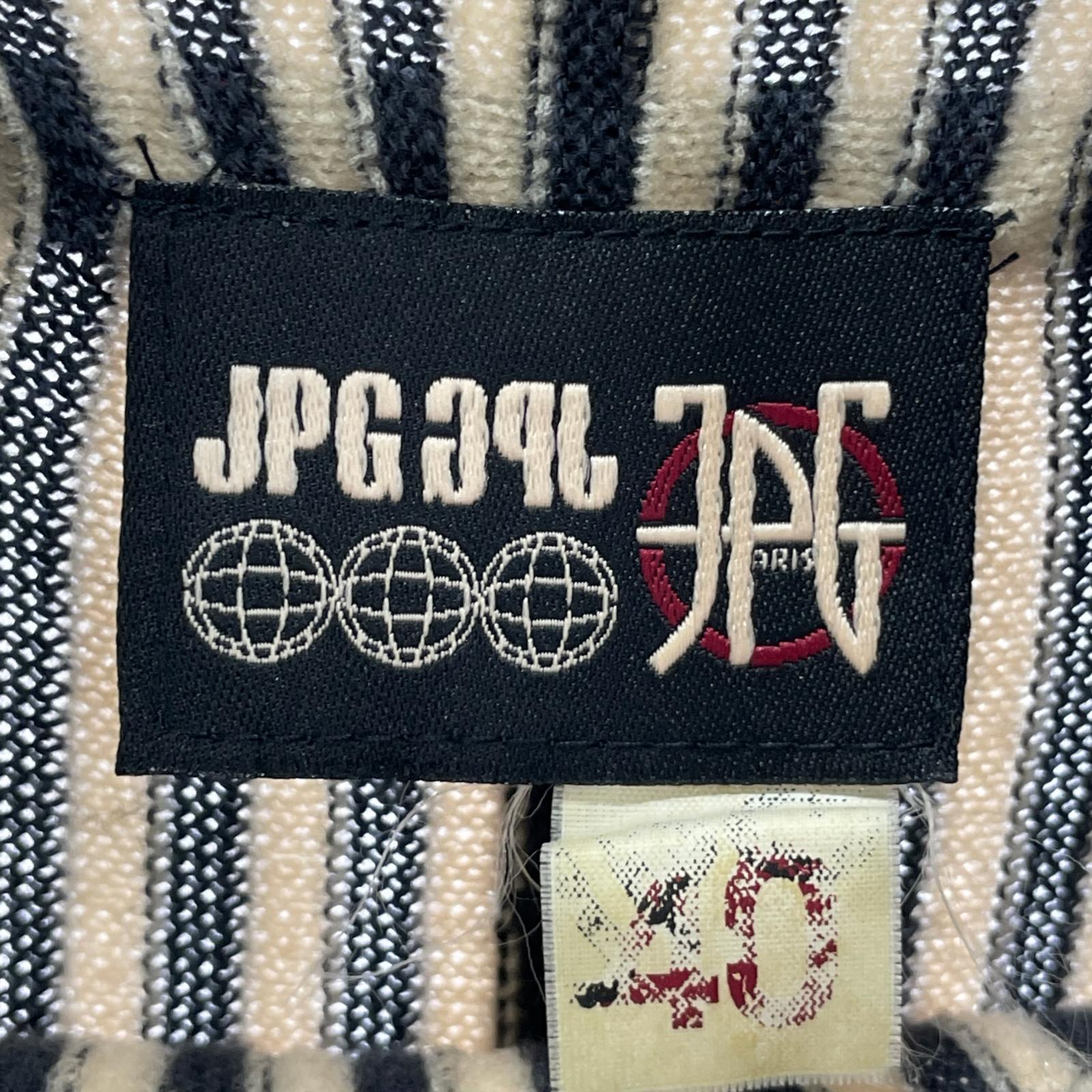 ニット ﾚｻﾞｰﾊﾟｲﾋﾟﾝｸﾞﾀｰﾄﾙﾈｯｸﾘﾌﾞﾆｯﾄ 40