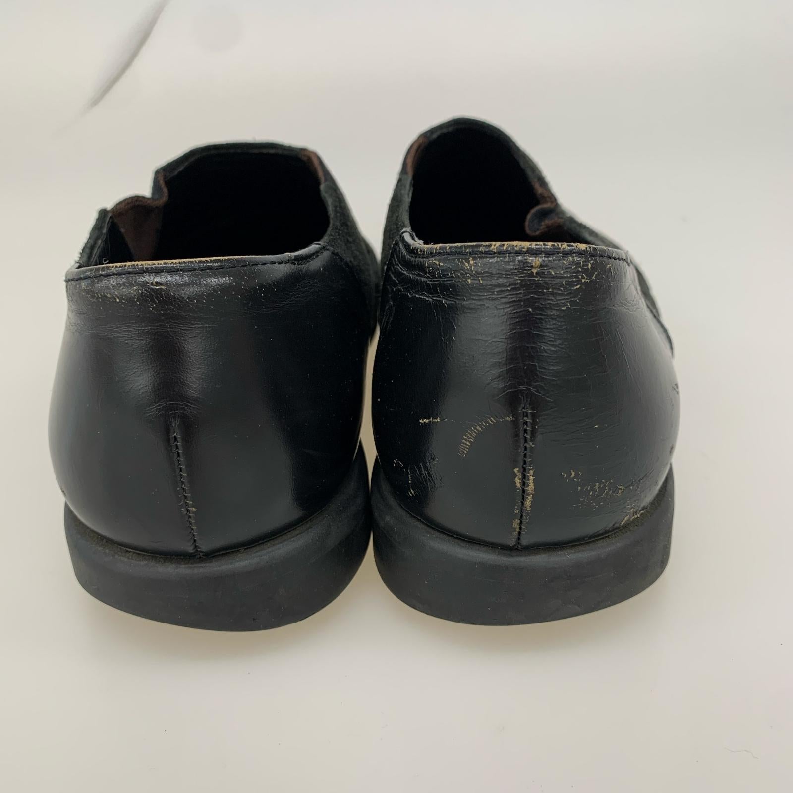 シューズ HOMME 切替レザーシューズ　黒 ブラック