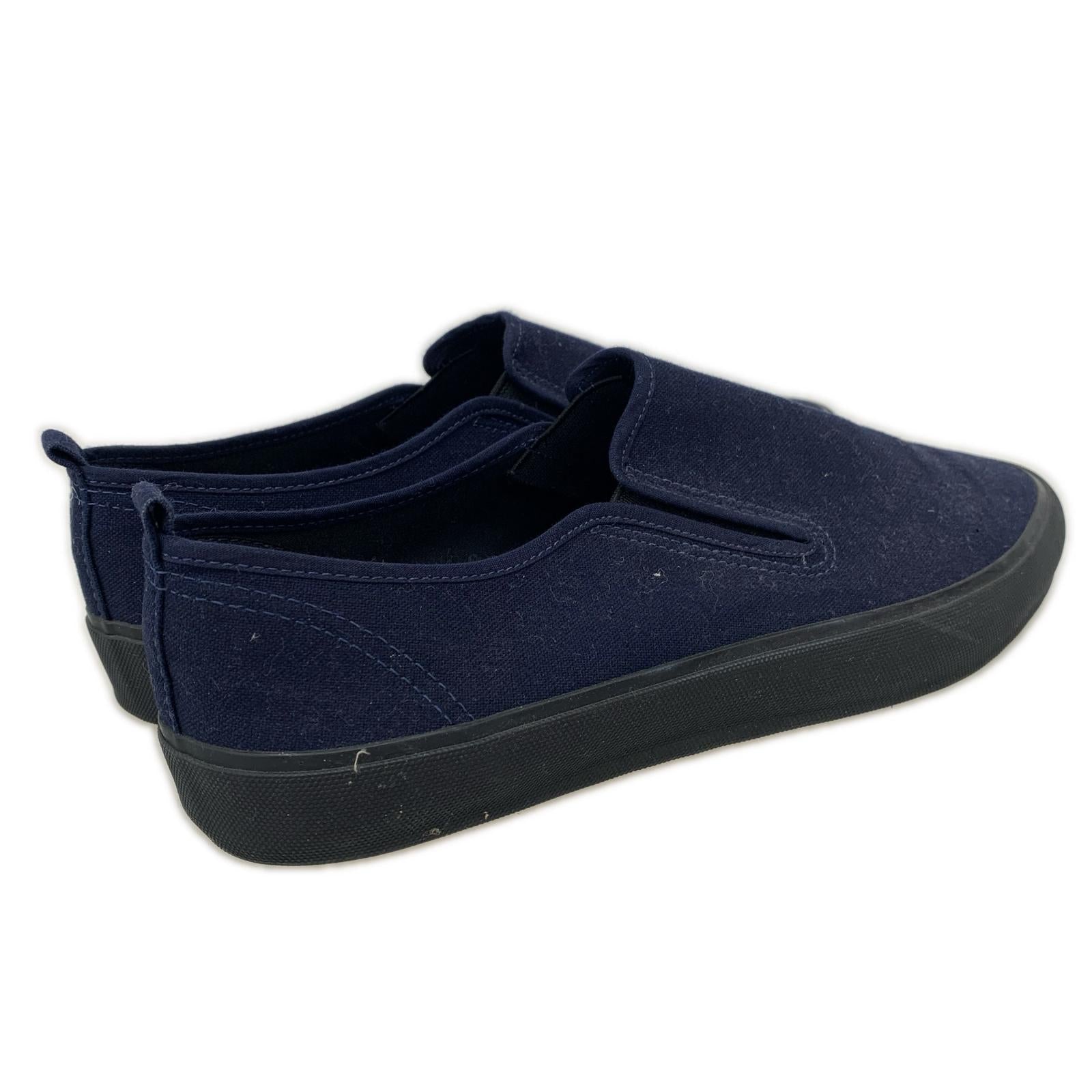 シューズ HOMME PLUS スリッポン　紺 26cm (US8 UK7 1/2 EU42)