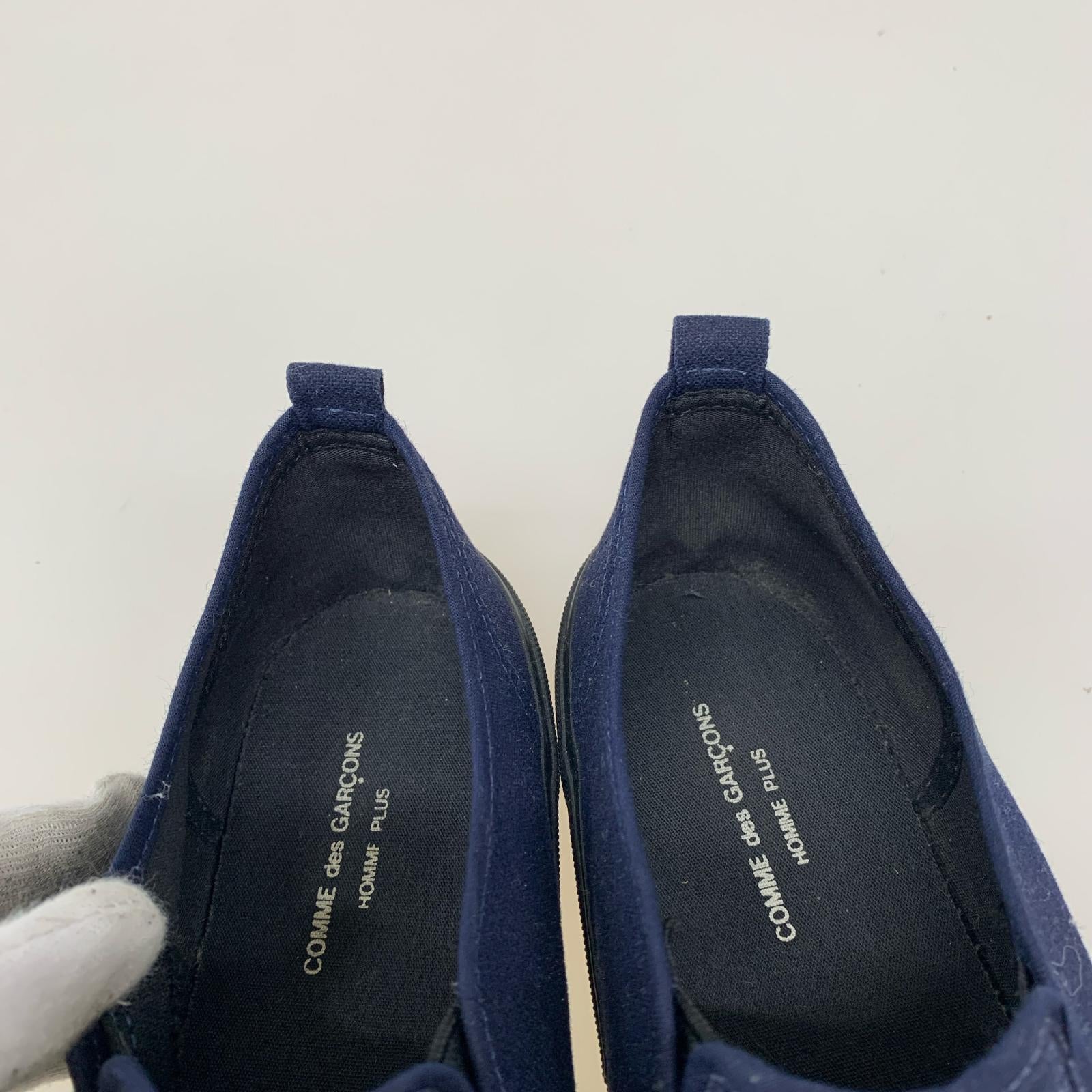 シューズ HOMME PLUS スリッポン　紺 26cm (US8 UK7 1/2 EU42)