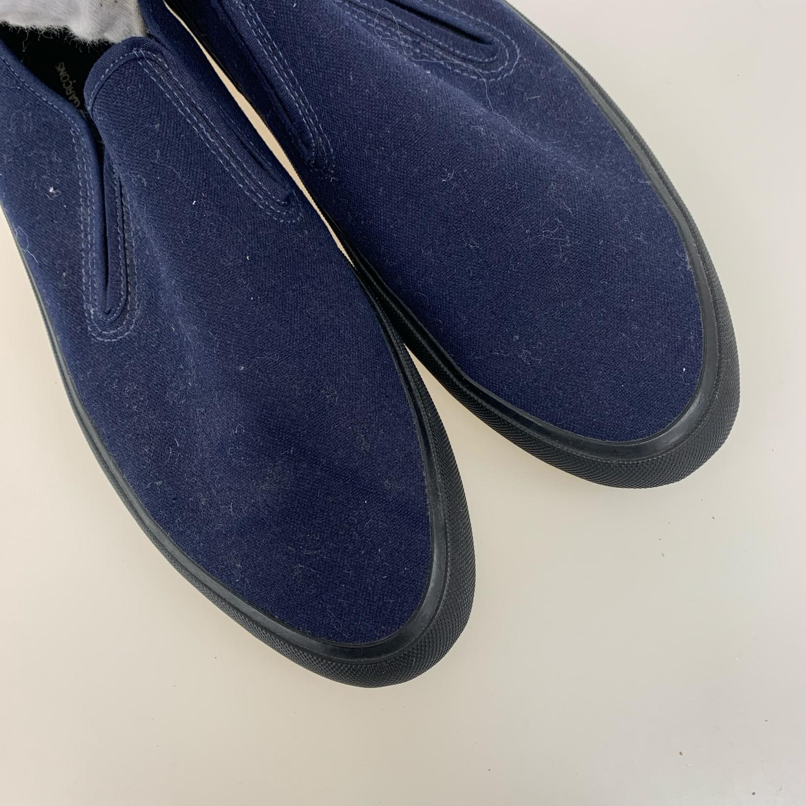 シューズ HOMME PLUS スリッポン　紺 26cm (US8 UK7 1/2 EU42)