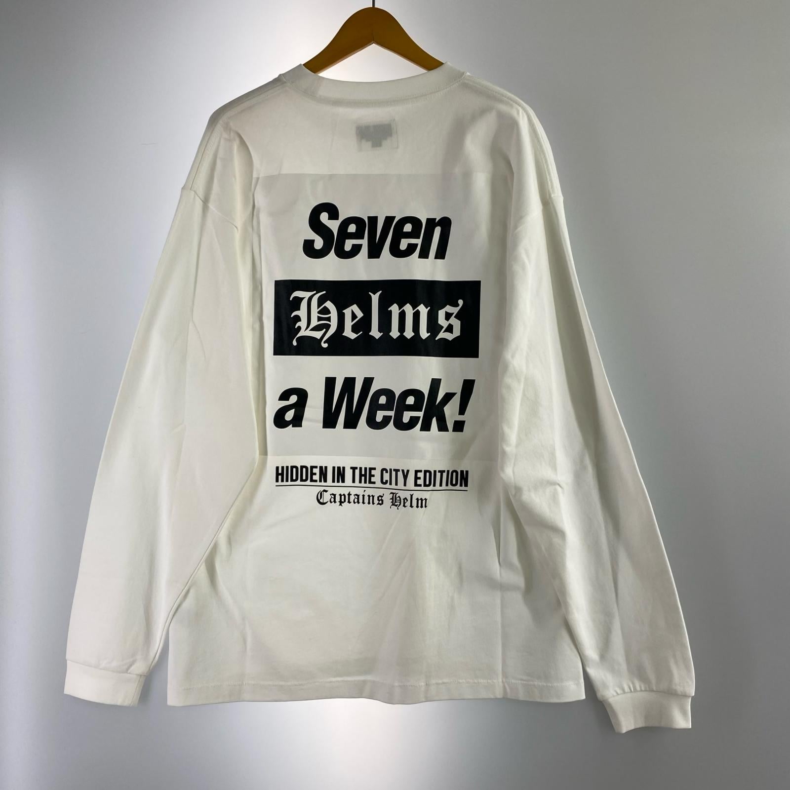 長袖Ｔシャツ Captains Helm SEVWN A WEEK ﾌﾟﾘﾝﾄﾛﾝTee 白 (L) L ホワイト